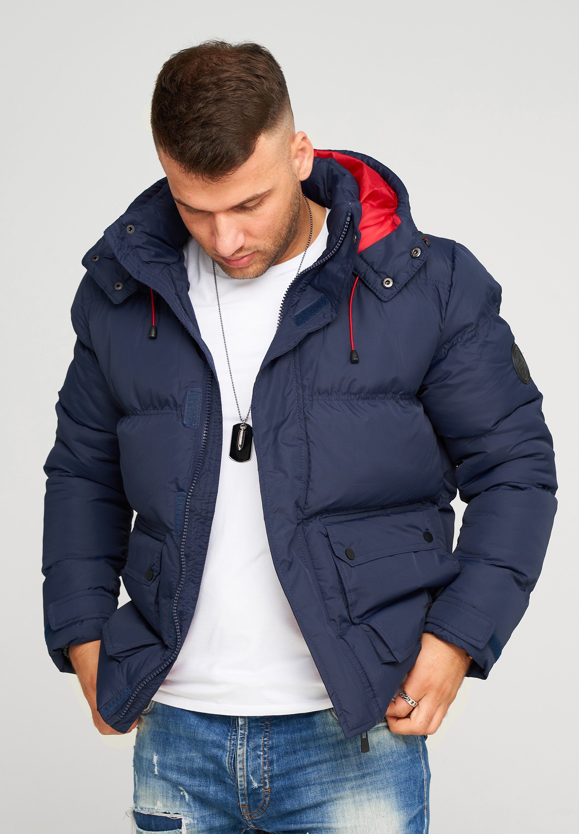 behype Steppjacke BHCOLOS mit abtrennbarer Kapuze