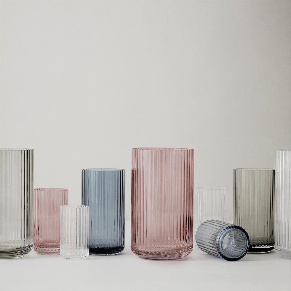 Lyngby Porcelæn Dekovase Vase Transparent (25cm) Clear Glas Porcelain