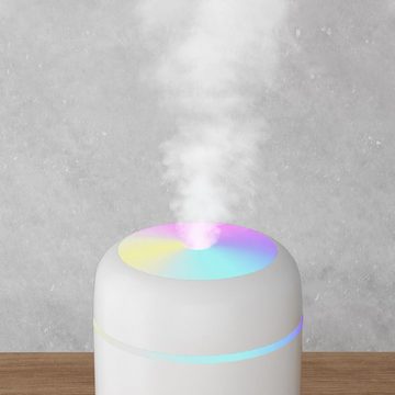 Retoo Luftbefeuchter Luftbefeuchter Ultraschall Aroma Diffuser RGB Farben USB Humidifier, 0,30 l Wassertank, Extrem leise im Betrieb, Nachtlichtfunktion, Aromatherapie