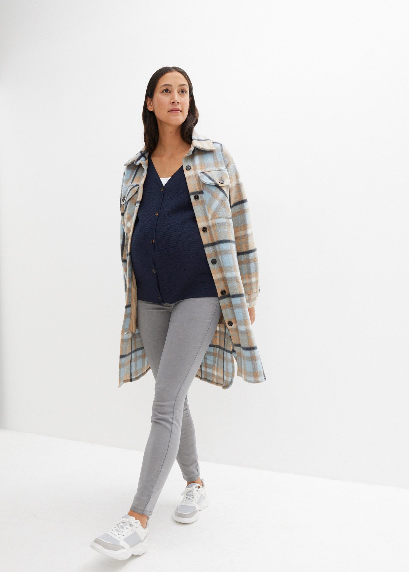 bonprix Strickjacke Loose fit, Milano Strick, Casual Stil, aus Baumwolle und Polyacryl