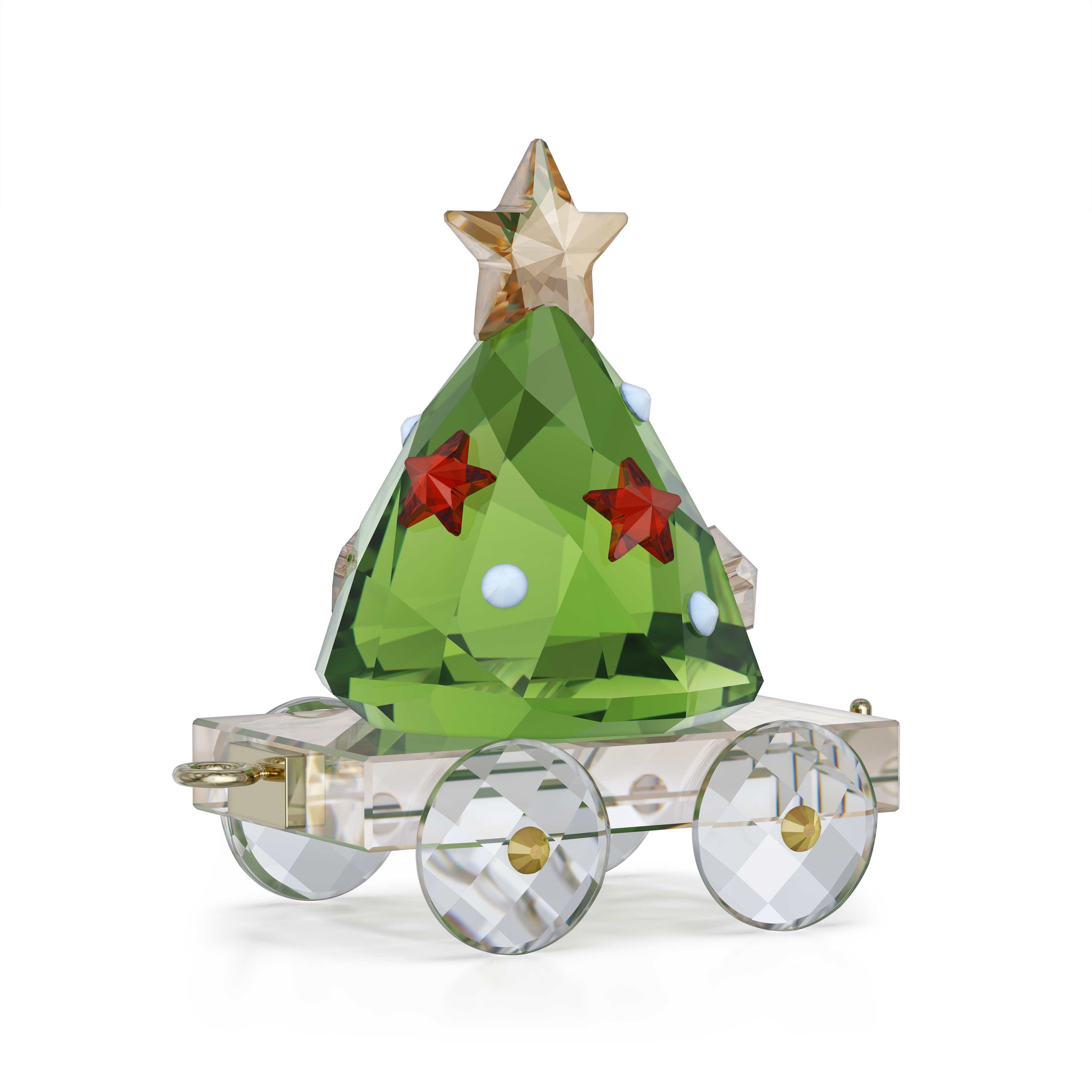 Swarovski Weihnachtsfigur Kristallfigur Sammelfigur Dekofigur Waggon Jahresausgabe 2026 (1 St), Swarovski® Kristall