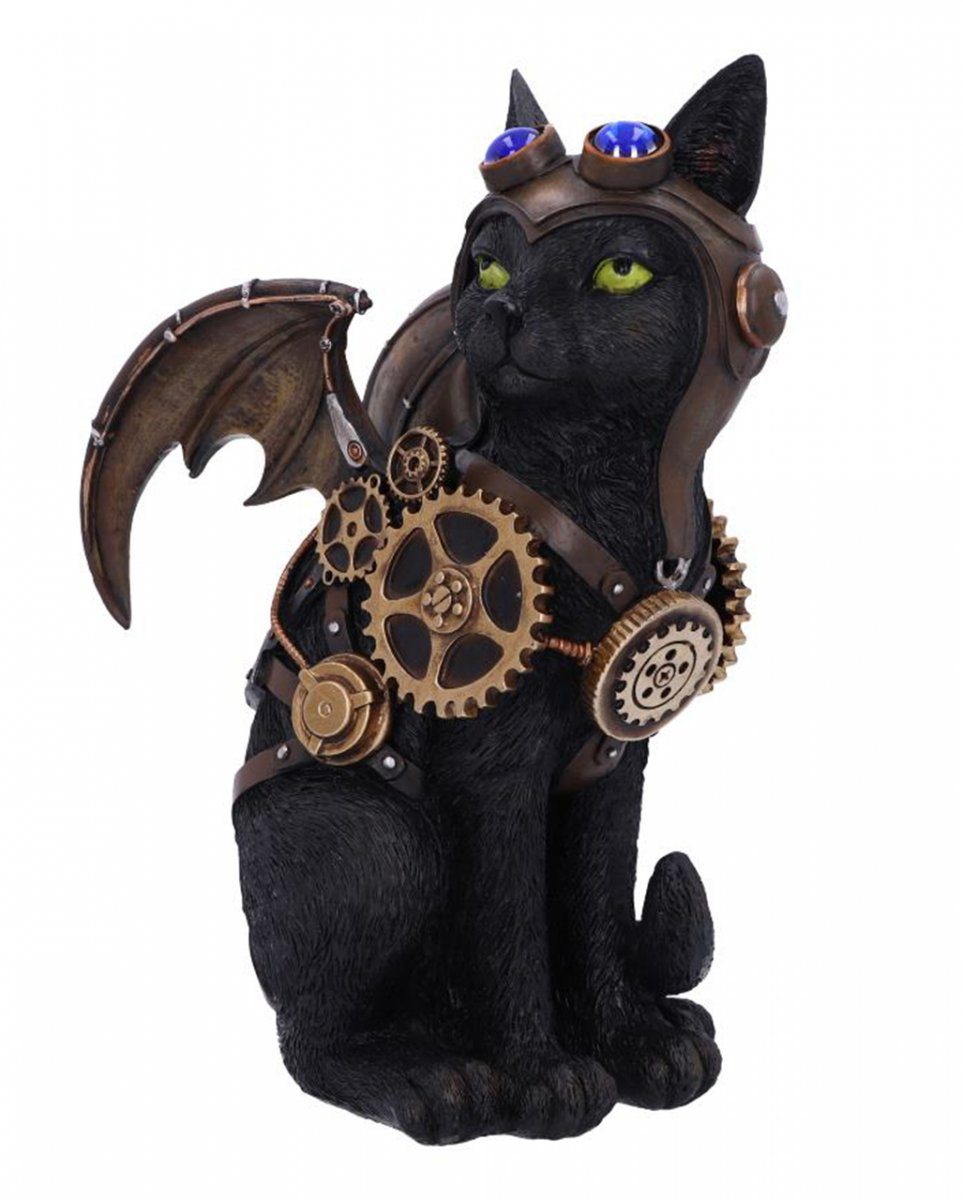 Katzen cm G Flight Figur Feline 22,7 Steampunk Dekofigur Horror-Shop als