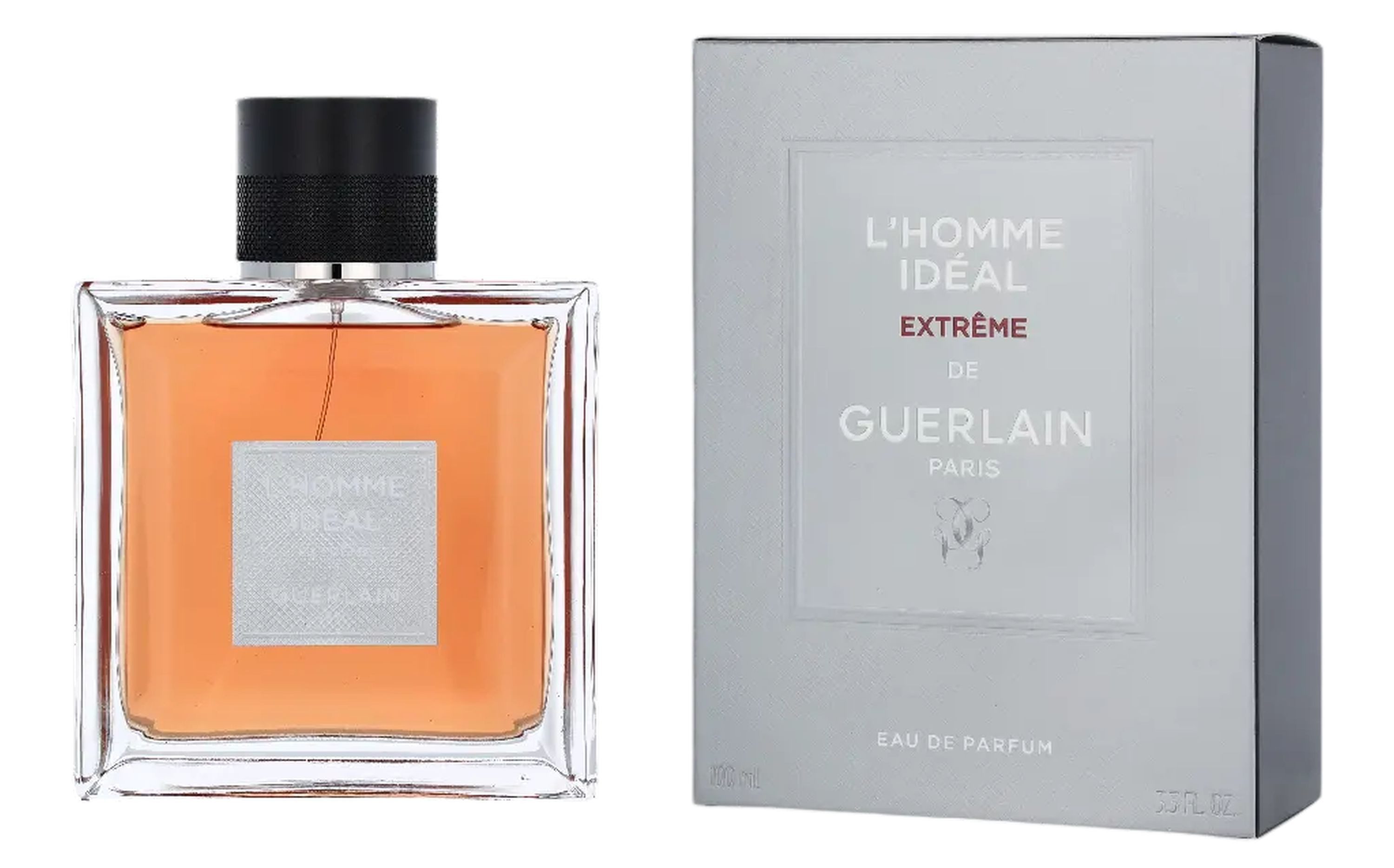 GUERLAIN Eau de Parfum L'Homme Idéal Extreme EDP Herren Spray, Würzig-holziger Duft mit Mandel, Pflaume, Tabak und Zedernholz