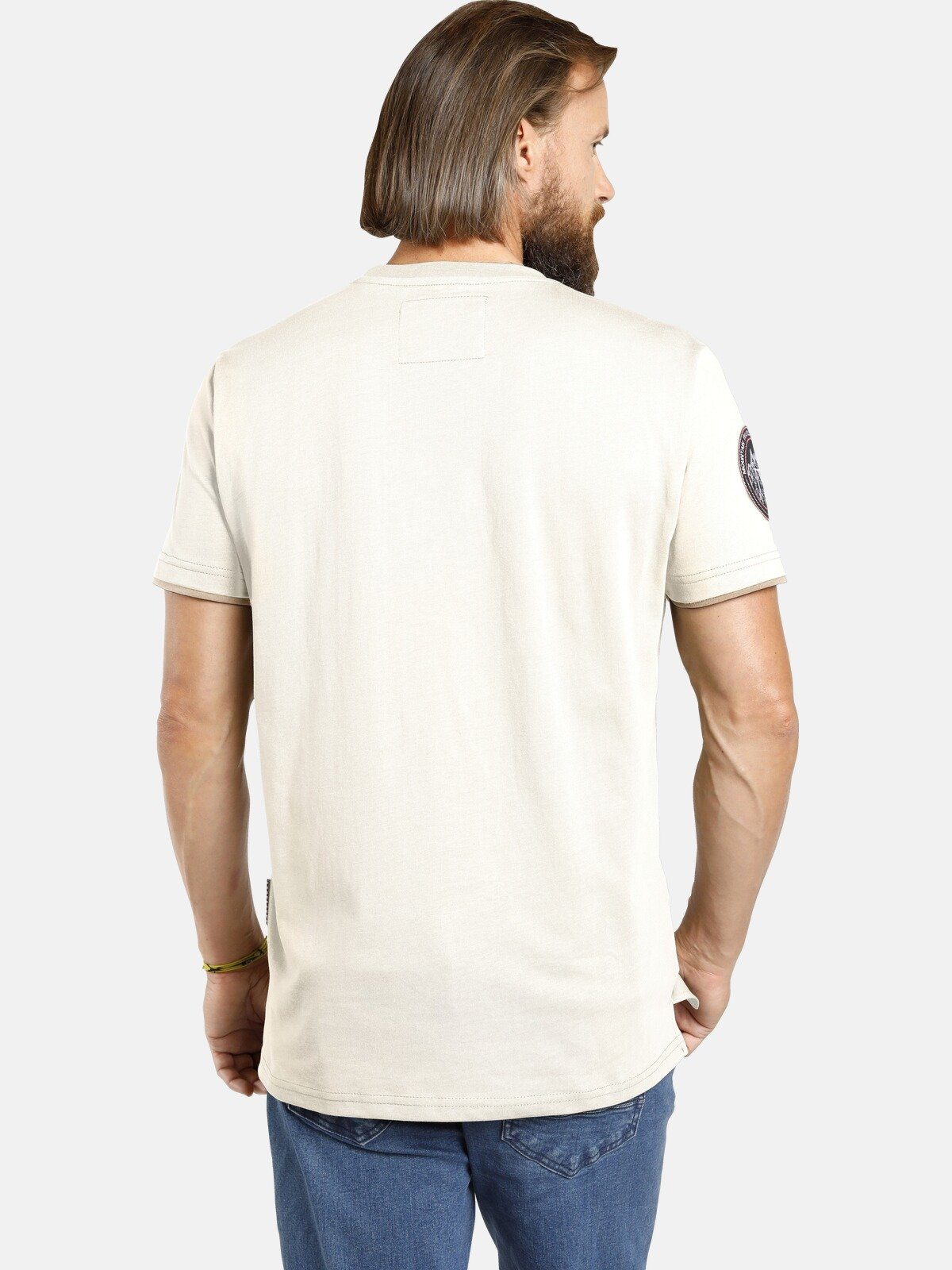 T-Shirt robustem Baumwolljersey Jan SÖLVE aus Vanderstorm weiß