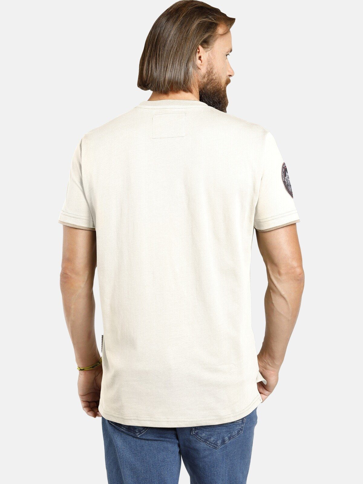 Jan Vanderstorm T-Shirt SÖLVE aus robustem günstig online kaufen