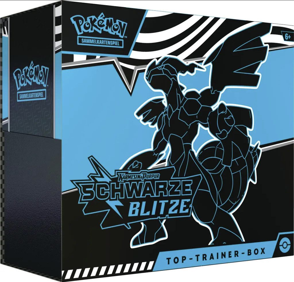 The Pokémon Company Sammelkarte Pokemon Top Trainer Box Schwarze Blitze 10.5 TTB Deutsch (DE)
