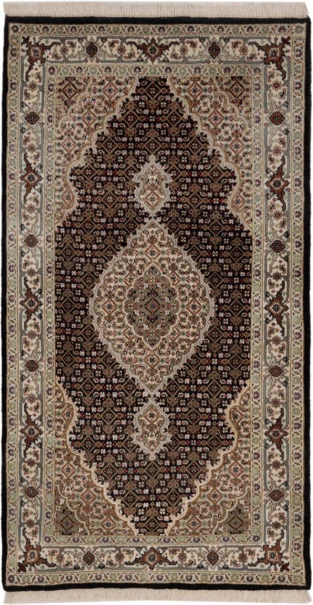 Orientteppich Indo Täbriz 92x171 Handgeknüpfter Orientteppich Läufer, Nain Trading, rechteckig, Höhe: 12 mm