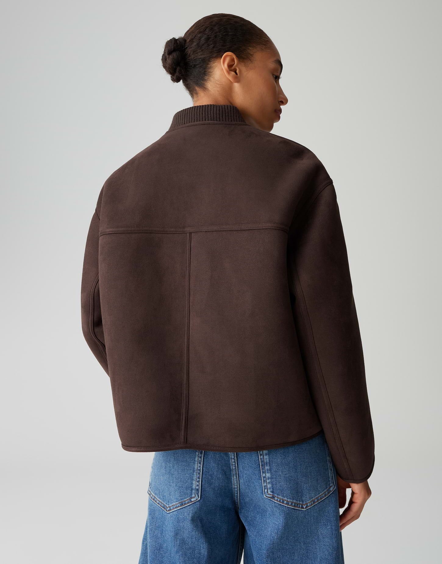 OPUS Blouson HALISSA Regular in Wildlederoptik lockere Passform, weicher Griff