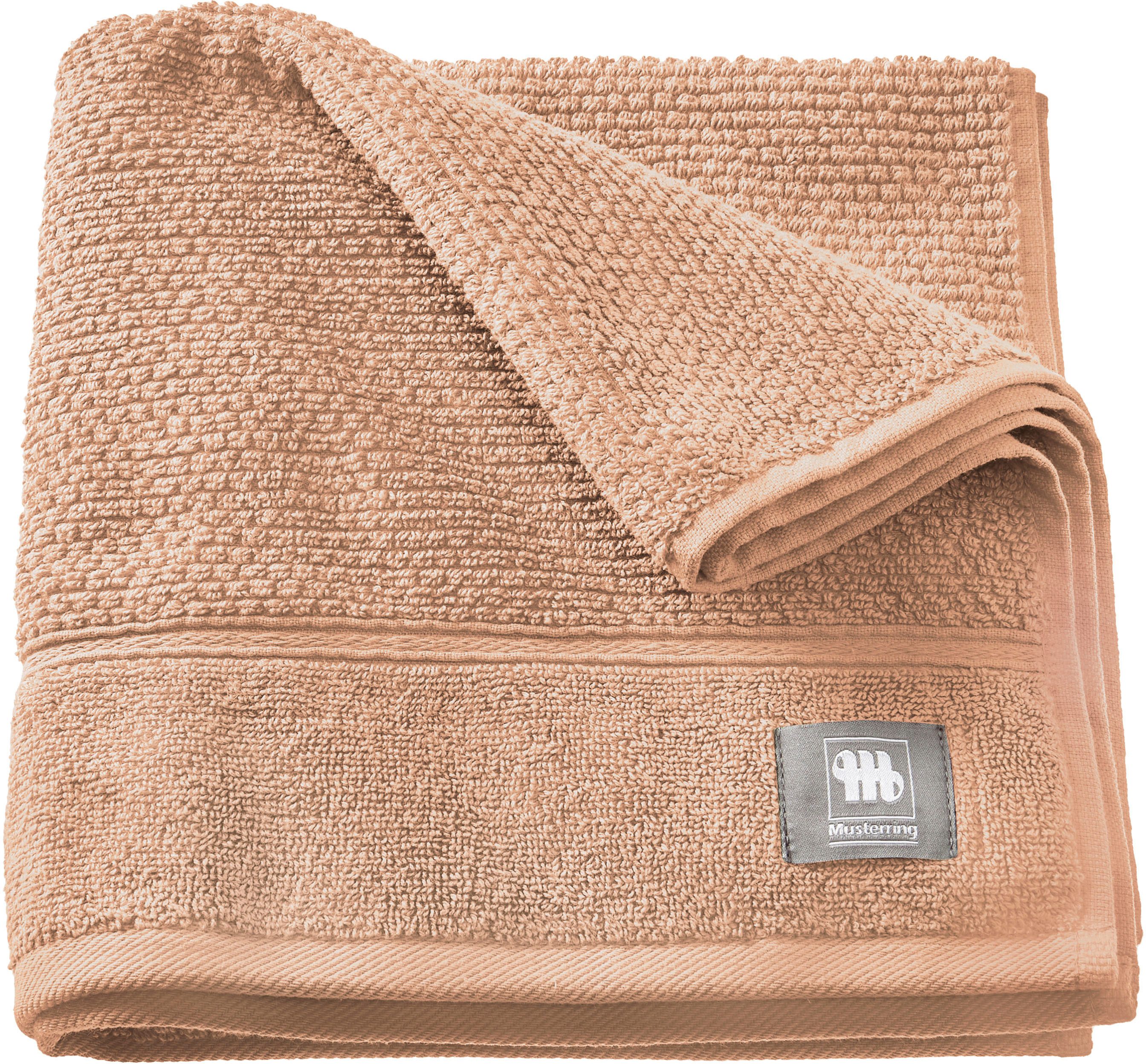 Musterring Handtuch Solid, Frottee (1-St), hautschmeichelnde günstig online kaufen