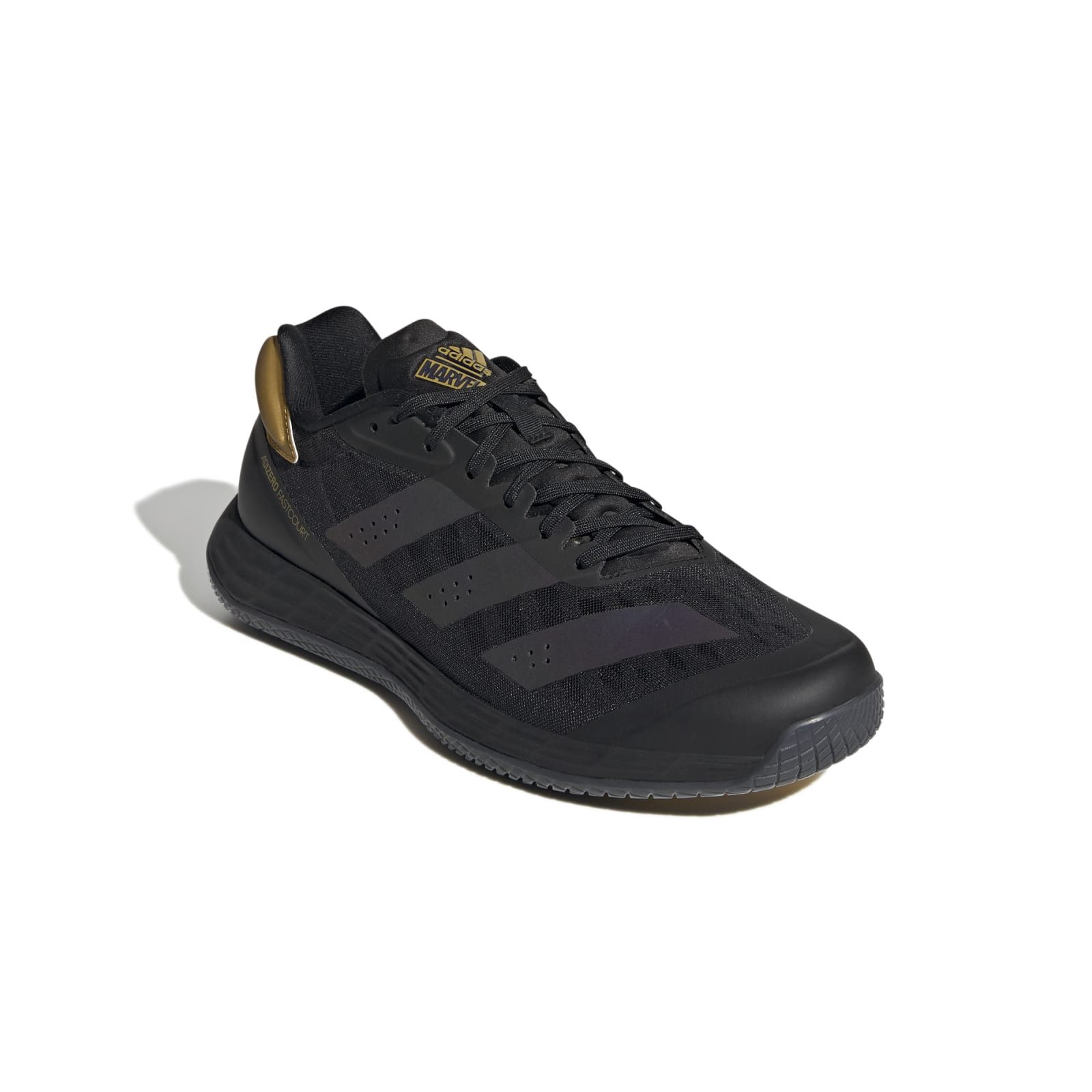 adidas Performance Hallen-Indoorschuhe Adizero Fastcourt 2.0 Marvel schwarz/gold Herren Badmintonschuh