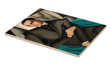 Posterlounge Holzbild Tamara de Lempicka, Marquis Sommi, Büro Vintage Malerei