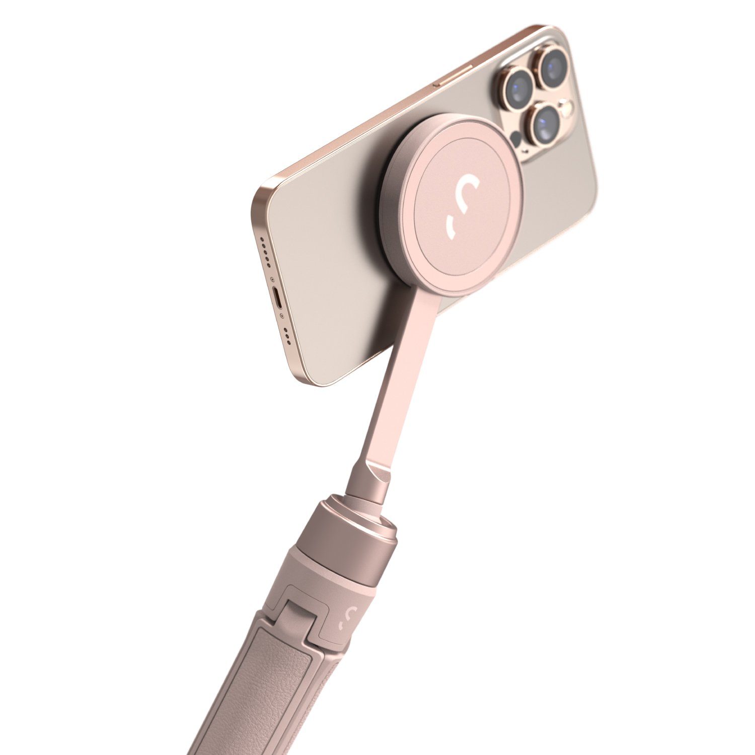 ShiftCam kompatibel (Magnethalterung, Pink MagSafe) Dreibeinstativ SnapPod mit