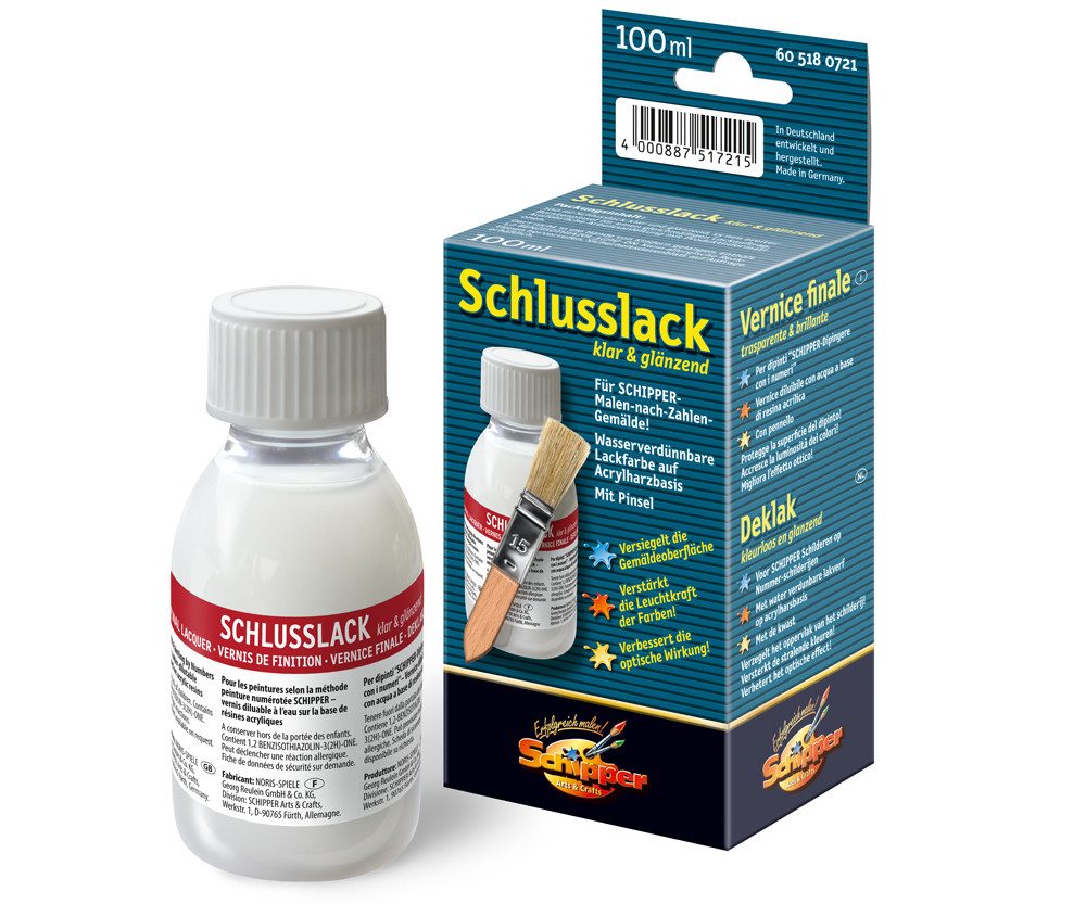 Schipper Раскрась по номерам Schipper Раскрась по номерам "Schlusslack" klar & glänzend