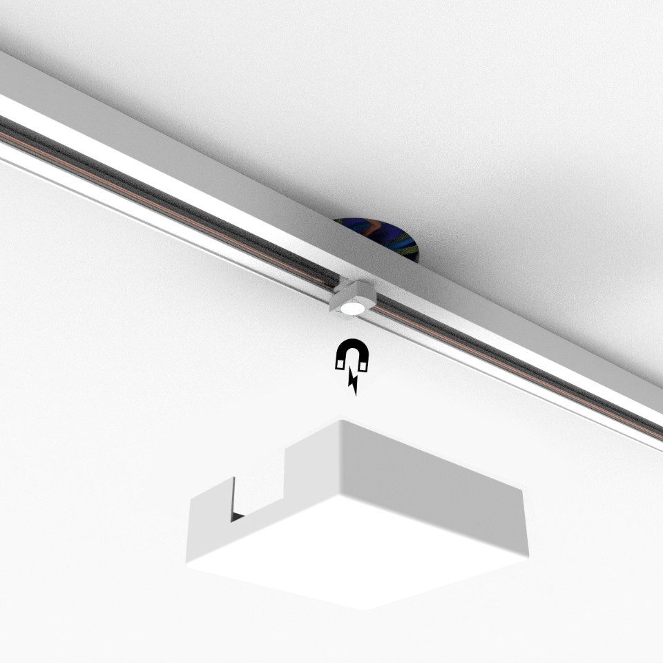 Qazqa Schienensystem-Verbinder Iconic, 10 cm, (1-tlg)