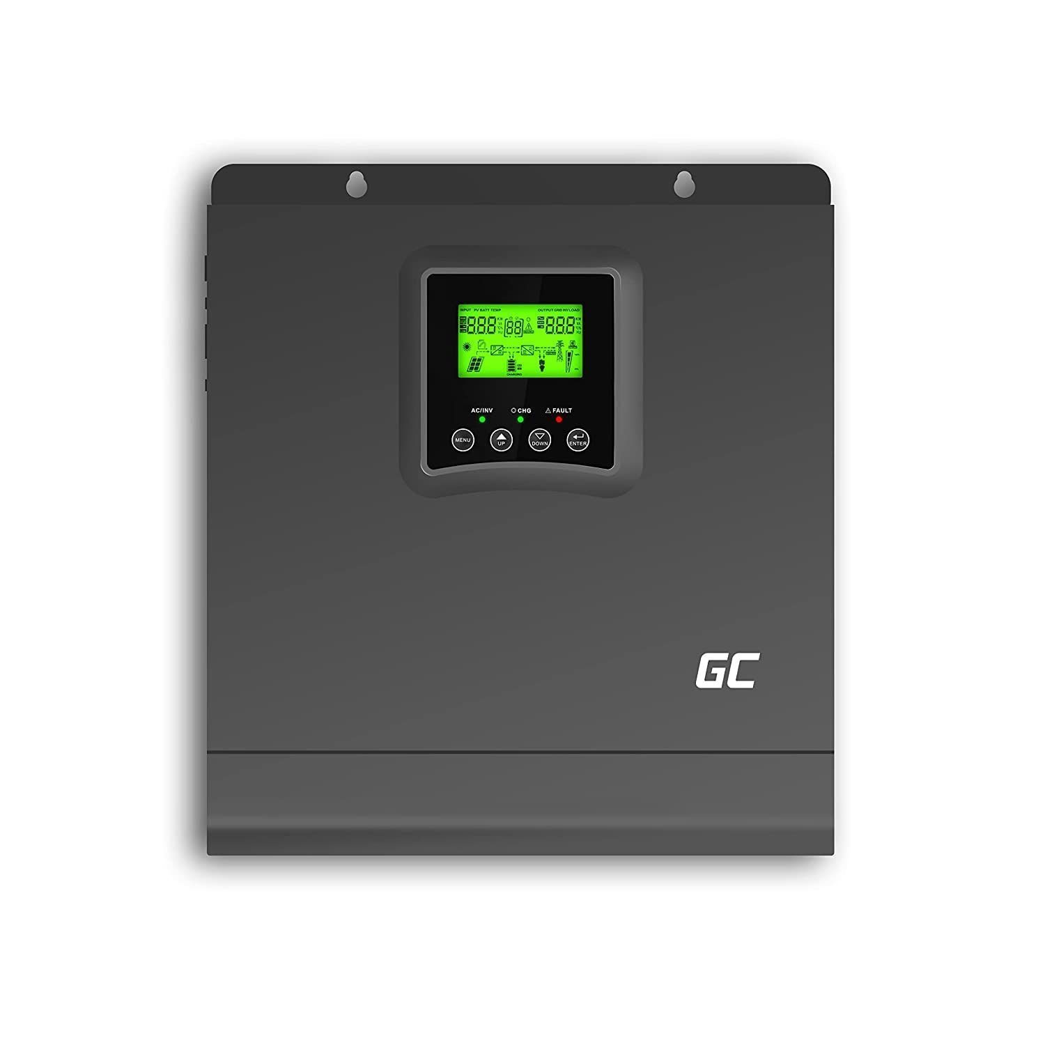 Green Cell Spannungswandler »Solar Wechselrichter Off Grid Inverter MPPT  Ladegerät 24VDC«, Reiner Sinus, Nutzbare Leistung (kontinuierlich) 2000W