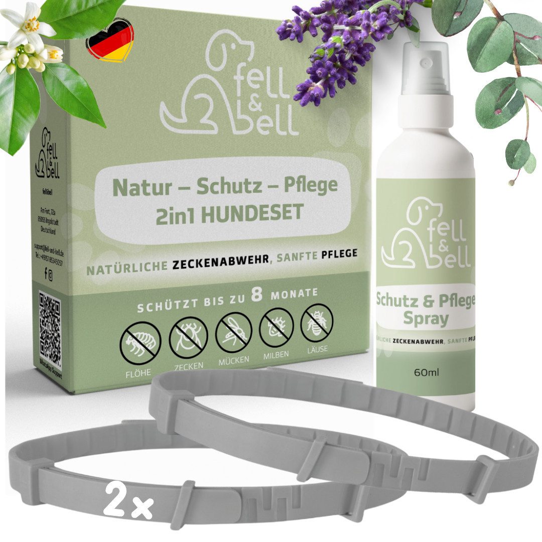 Zeckenhalsband Set