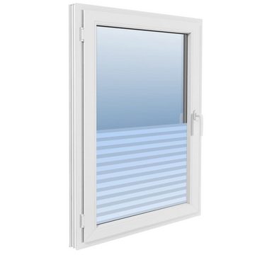 vidaXL Wandpaneel Fensterfolie Sichtschutzfolie Streifen Selbstklebend 0,9x100 m
