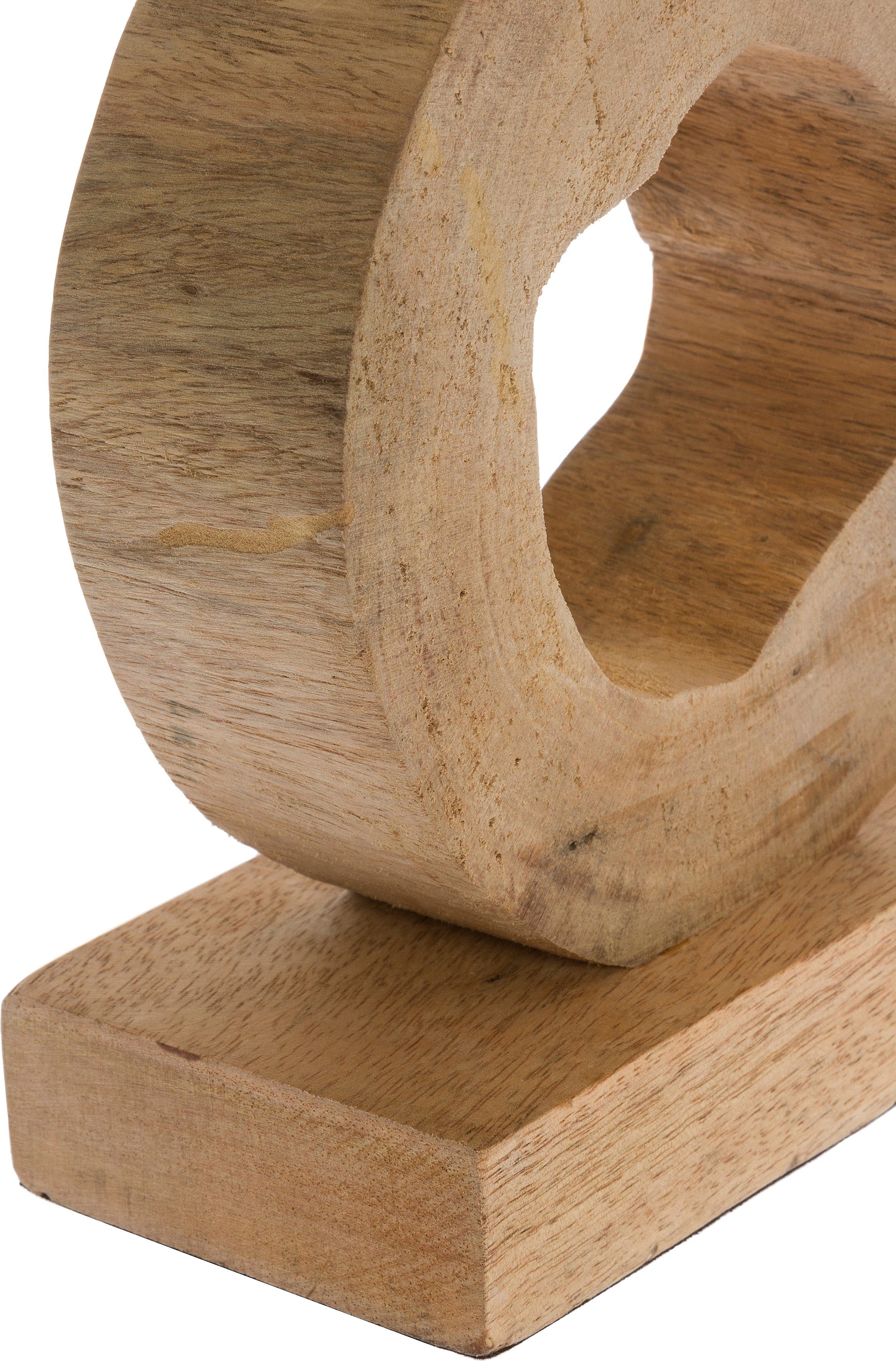 Myflair Möbel & Accessoires Höhe Dekoobjekt, auf aus Vogel cm, 32 Ring, Skulptur, natur, Holz, Wohnzimmer