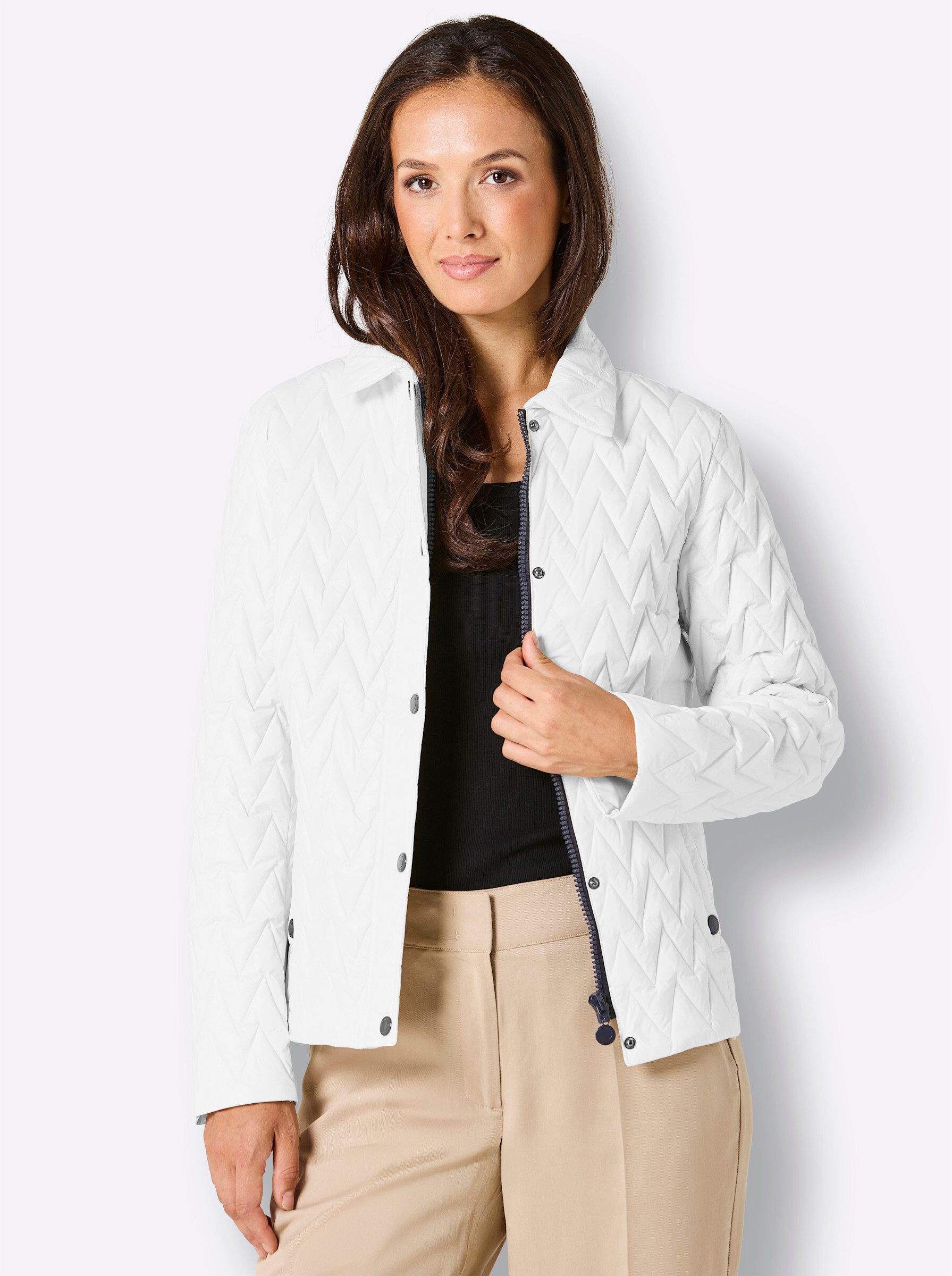 creation L Allwetterjacke Daunen-Steppjacke Langarm