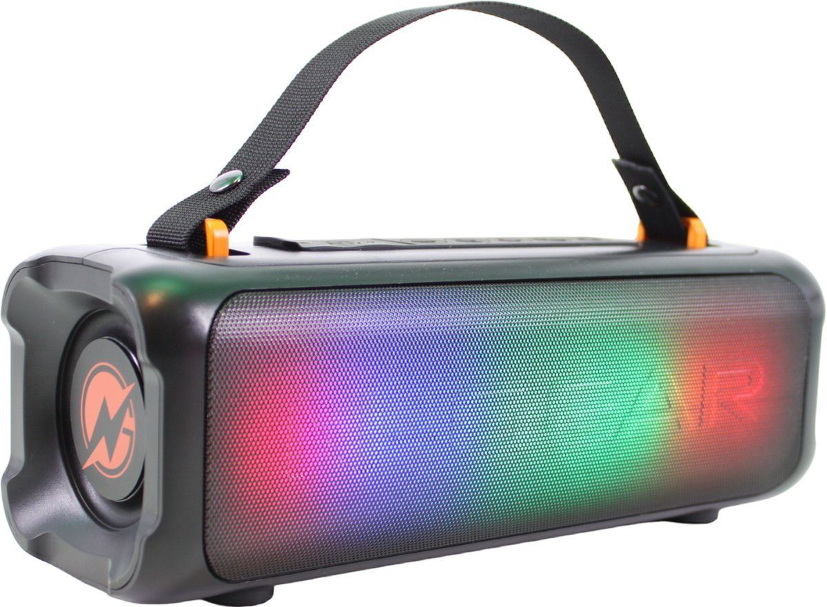 Karaoke-Set black N-GEAR Beleuchtung) 703B (mit Mikrofon – Blazooka Bluetooth-Lautsprecher - – Tragbarer und Bluetooth-Lautsprecher