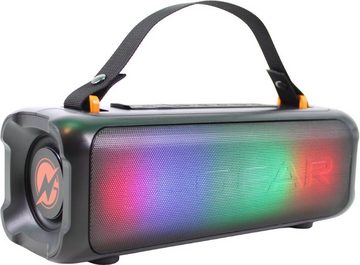 N-GEAR Blazooka 703B – Tragbarer Bluetooth-Lautsprecher – Karaoke-Set - black Bluetooth-Lautsprecher (mit Mikrofon und Beleuchtung)