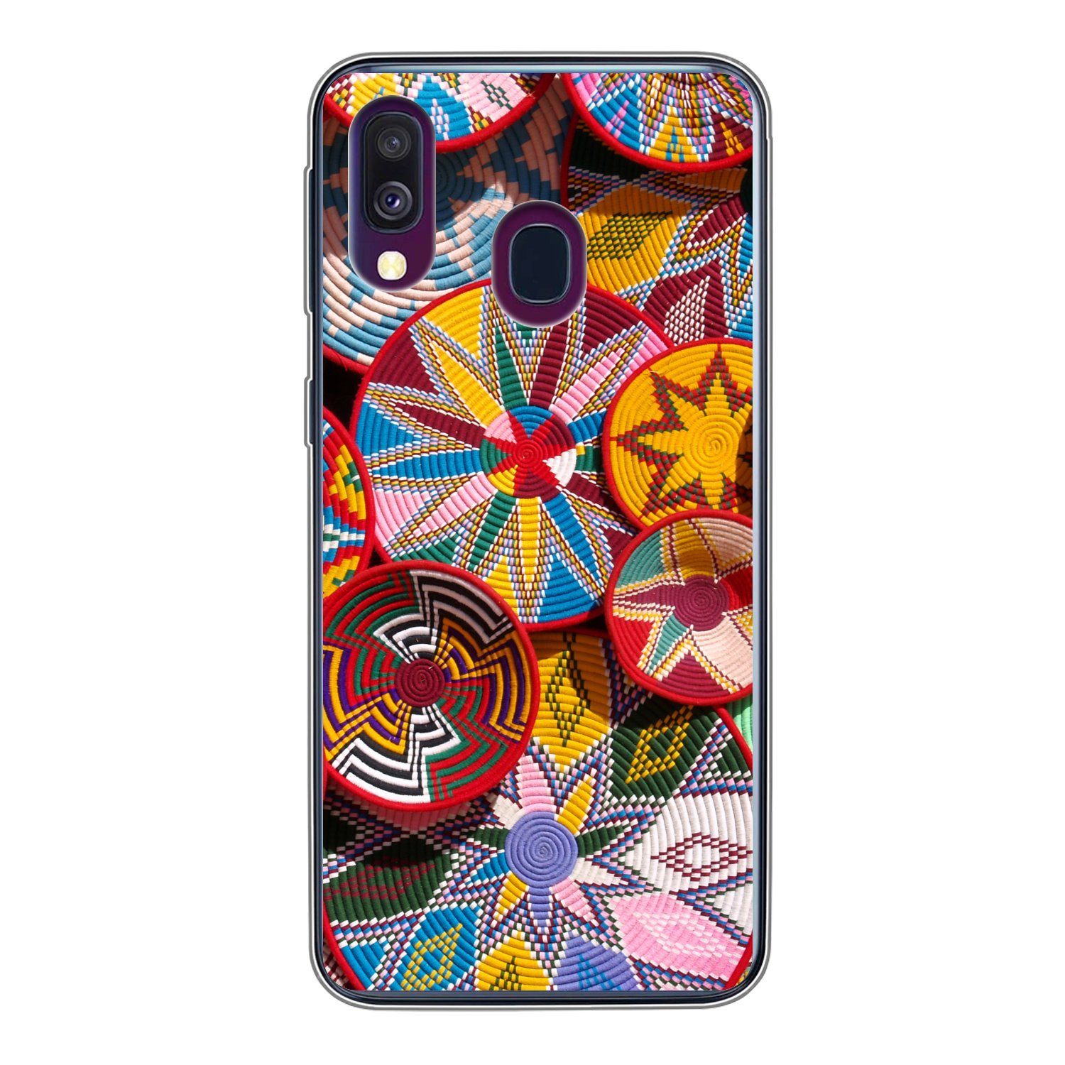 Handyhülle für Samsung Galaxy A40 Kreis - Muster - Farben