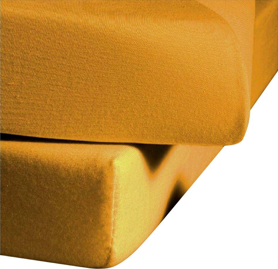 fleuresse Betttuch Colours, Mako-Satin, Gummizug: ohne, günstig online kaufen