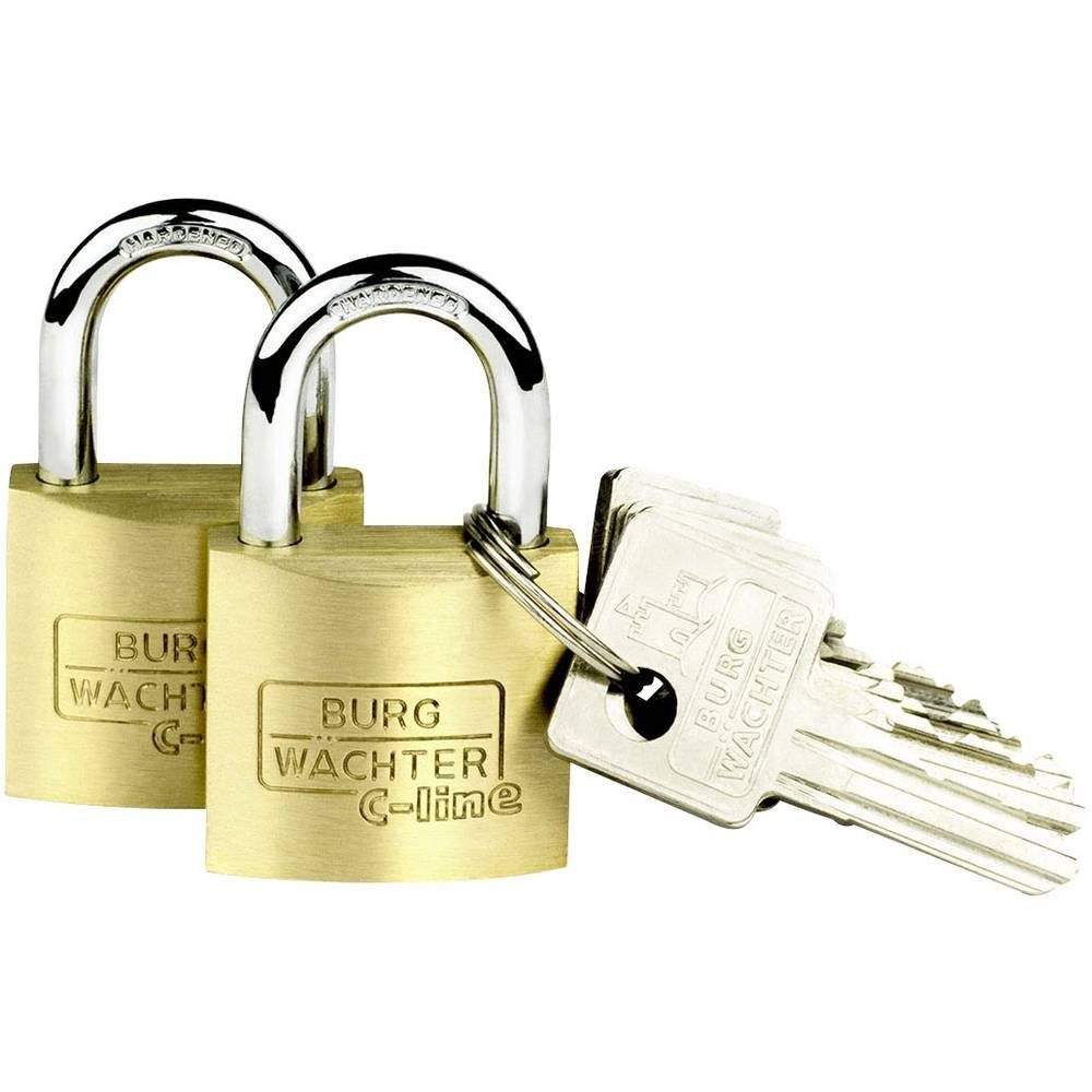 Burg Wächter Vorhängeschloss Vorhängeschloss-Set 2er Set Duo 222 30 SB