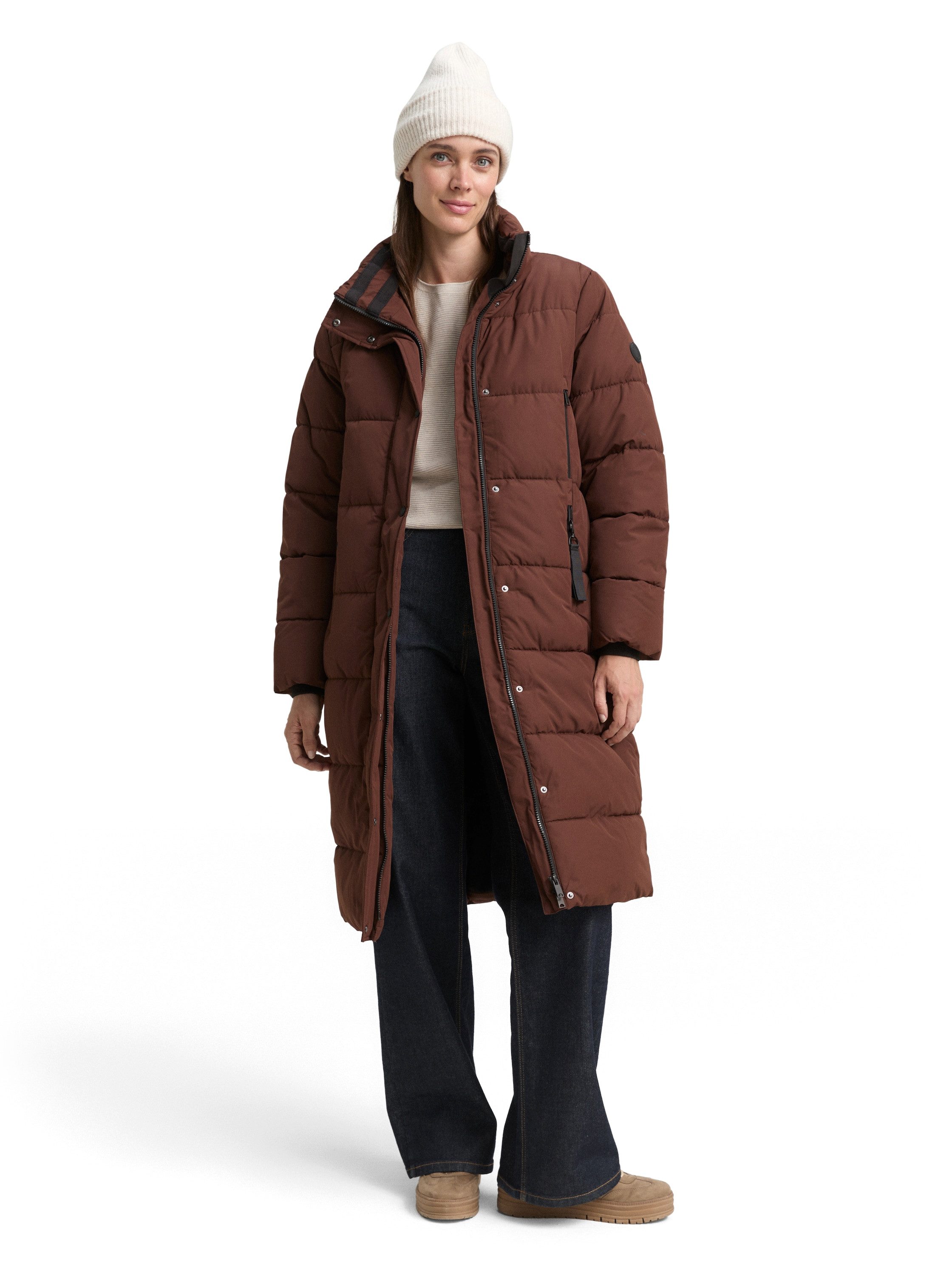 TOM TAILOR Steppmantel Regular mit Kapuze