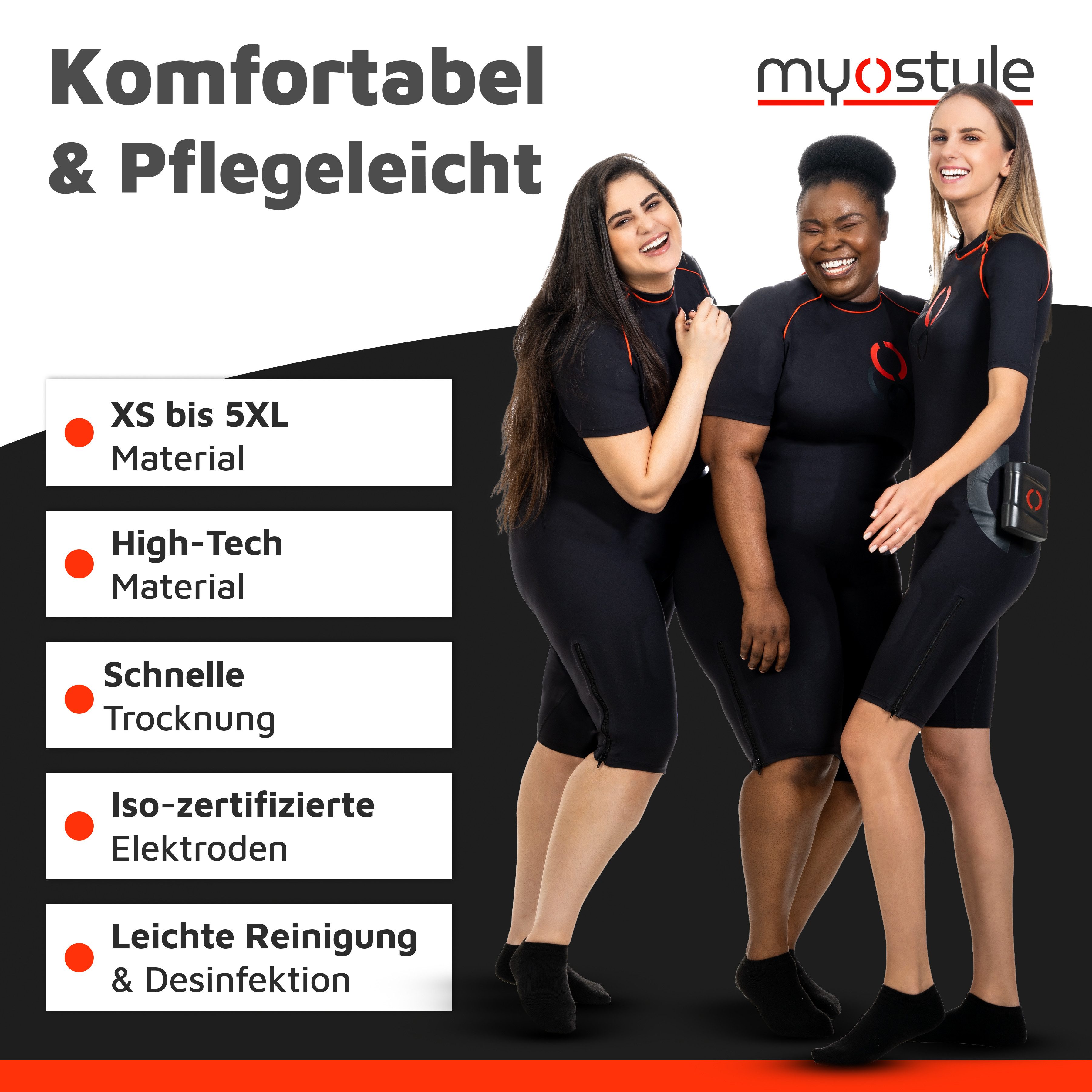 myostyle EMS-Gerät Sanftes EMS-Training ab 45+ mit neuer MF-Technologie & kabellos