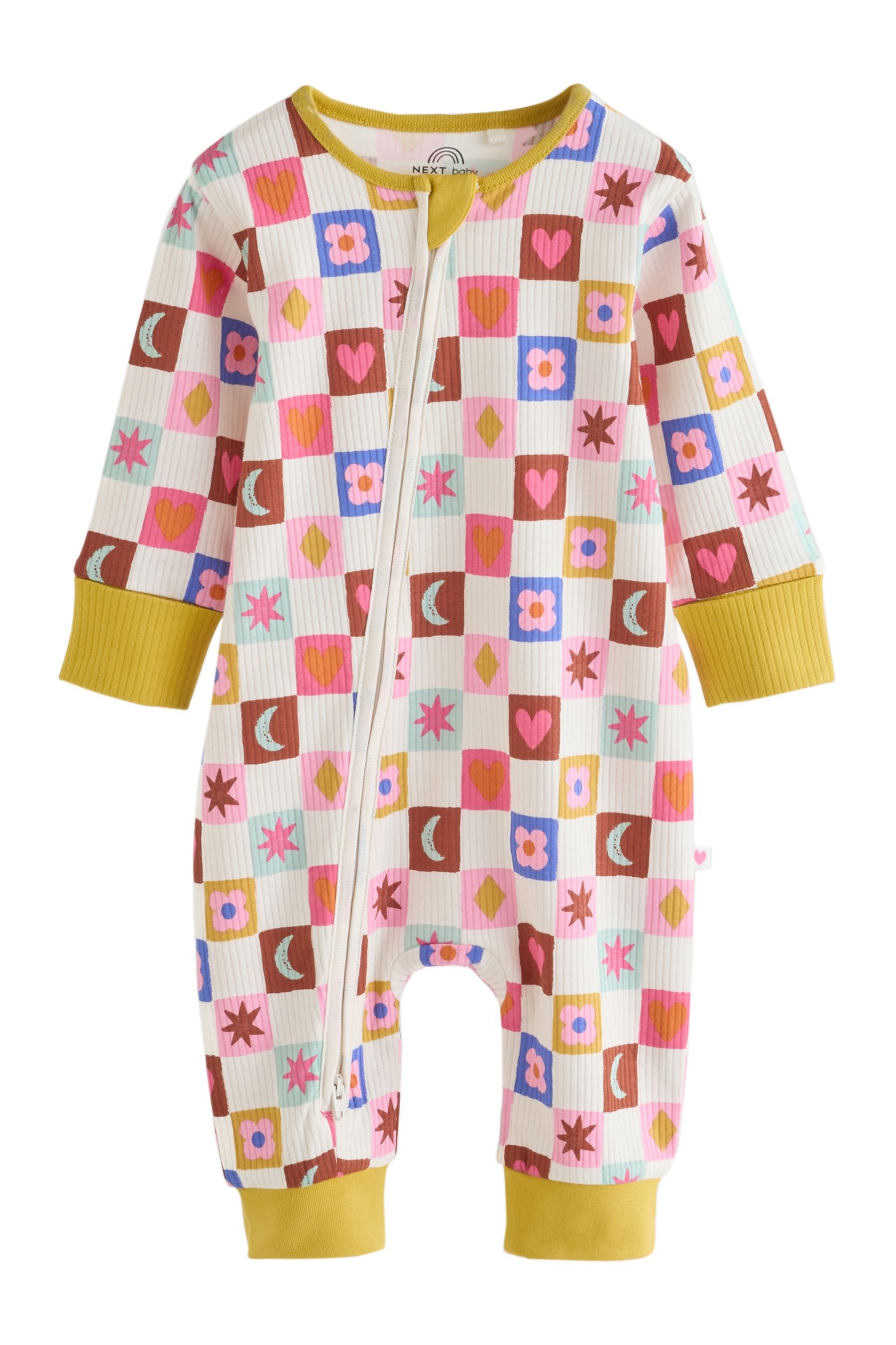 Next Schlafoverall Babyschlafanzüge mit Zweiwege-RV, 3er-Pack (3-tlg) – Bild 3 von 5