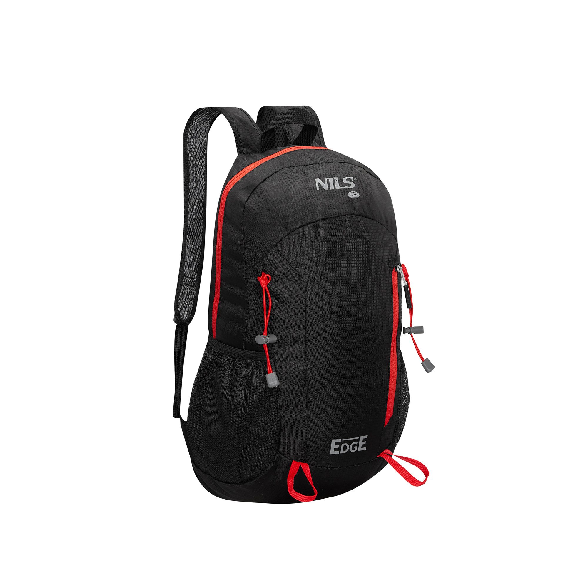 Rucksack Edge Tagesrucksack 22 Liter Schwarz für Wandern Radfahren Freizeit