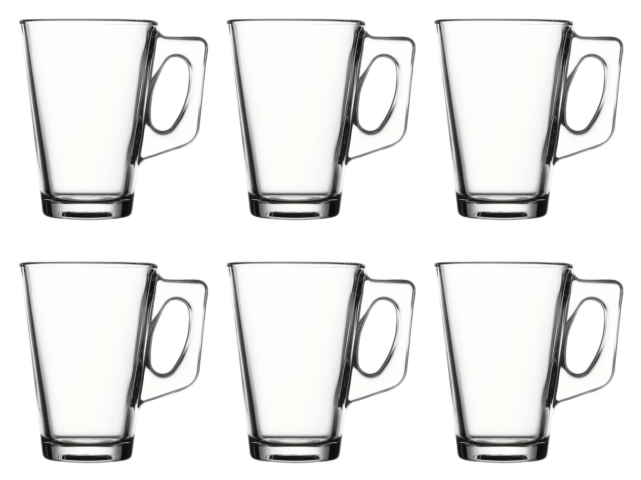 Pasabahce Gläser-Set Vela, 2-tlg., Glas, 2 Teeglas mit Henkel
