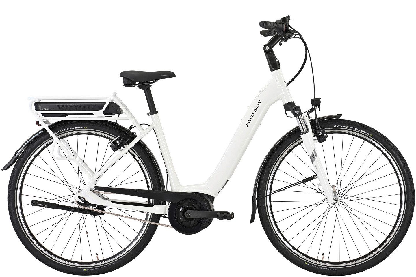 Pegasus E-Bike Pegasus Solero E7R Plus 500 Wh Damen weiß 2025, 7 Gang Shimano Nexus, Nabenschaltung, Bosch Active Line Plus, 500 Wh