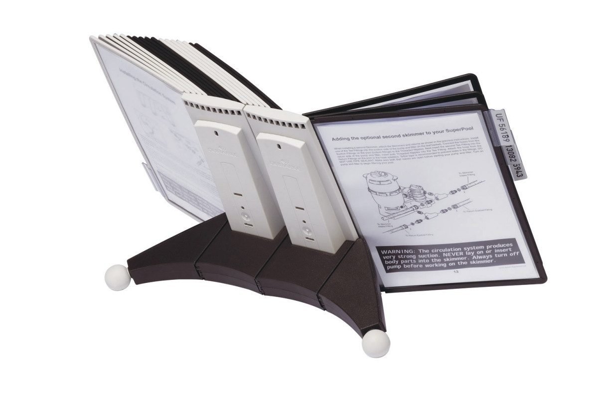 Thumbnail - DURABLE Fächermappe Sichttafelständer System table Sherpa mit 20 Tafeln 533x275x305mm.