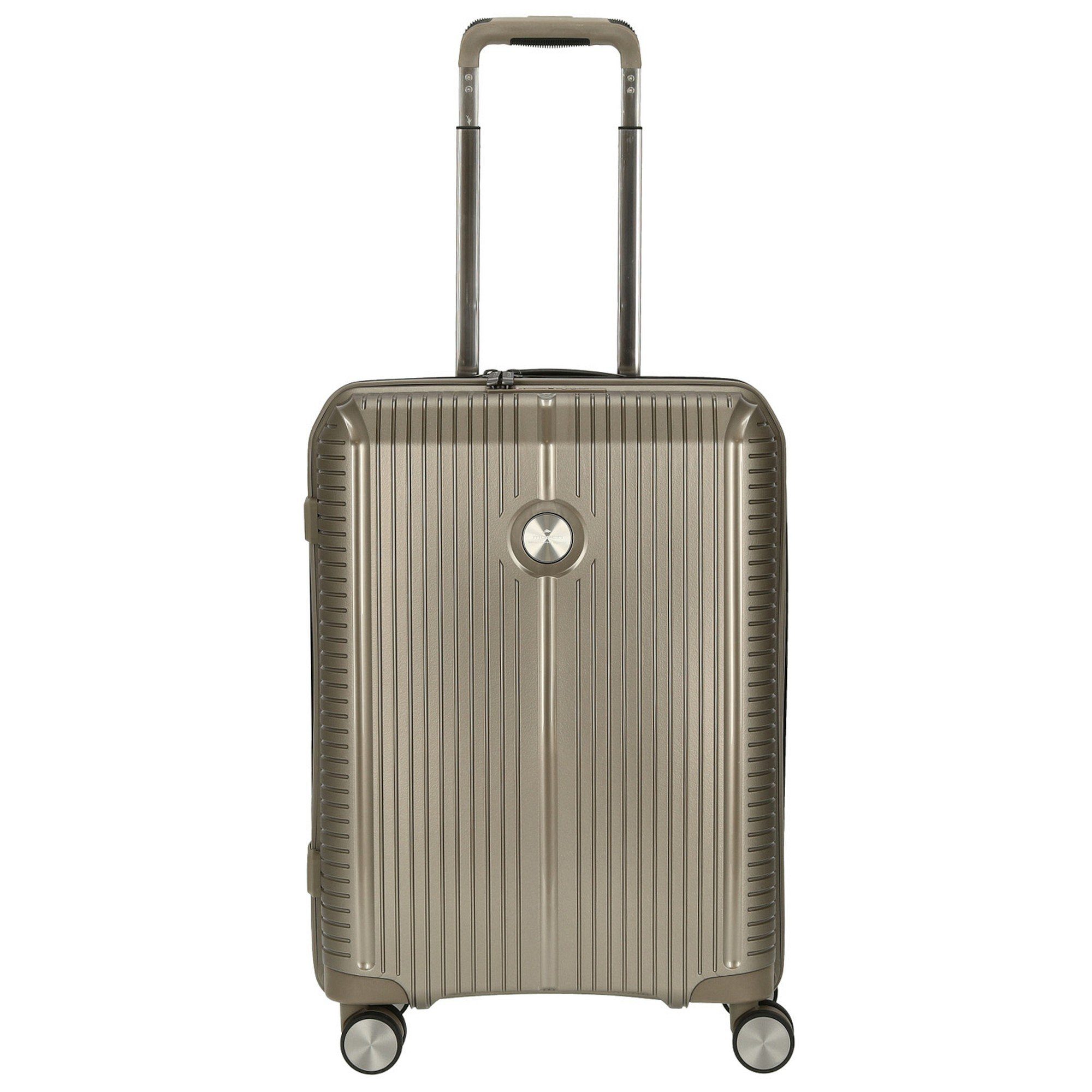 March15 Trading Handgepäck-Trolley Canyon - 4-Rollen-Kabinentrolley S 55 cm, 4 Rollen Rollen silver / bronze metallic