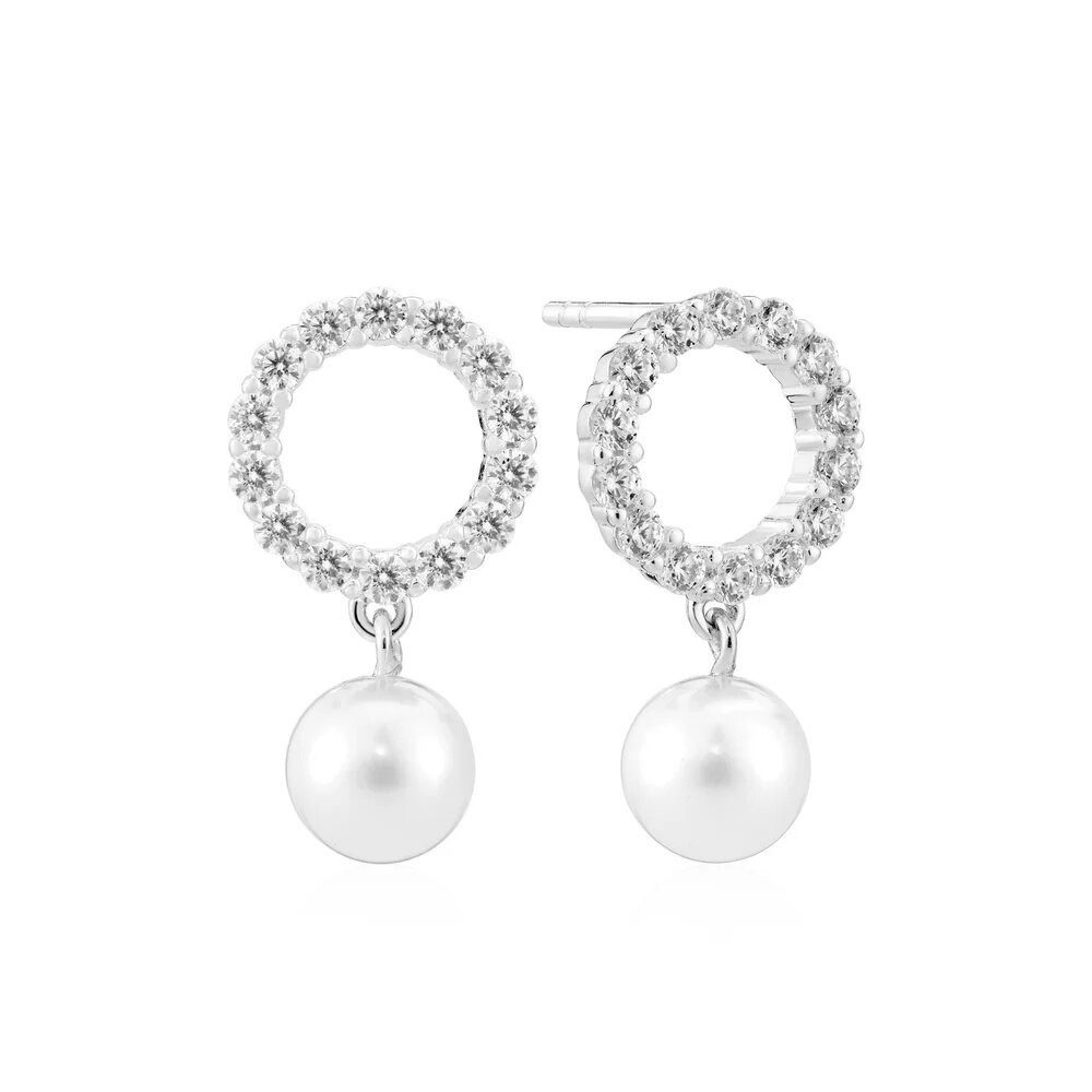 Sif Jakobs Jewellery Perlenohrringe Charmante Silberohrringe mit Perlen Biella SJ-E2430-PCZ