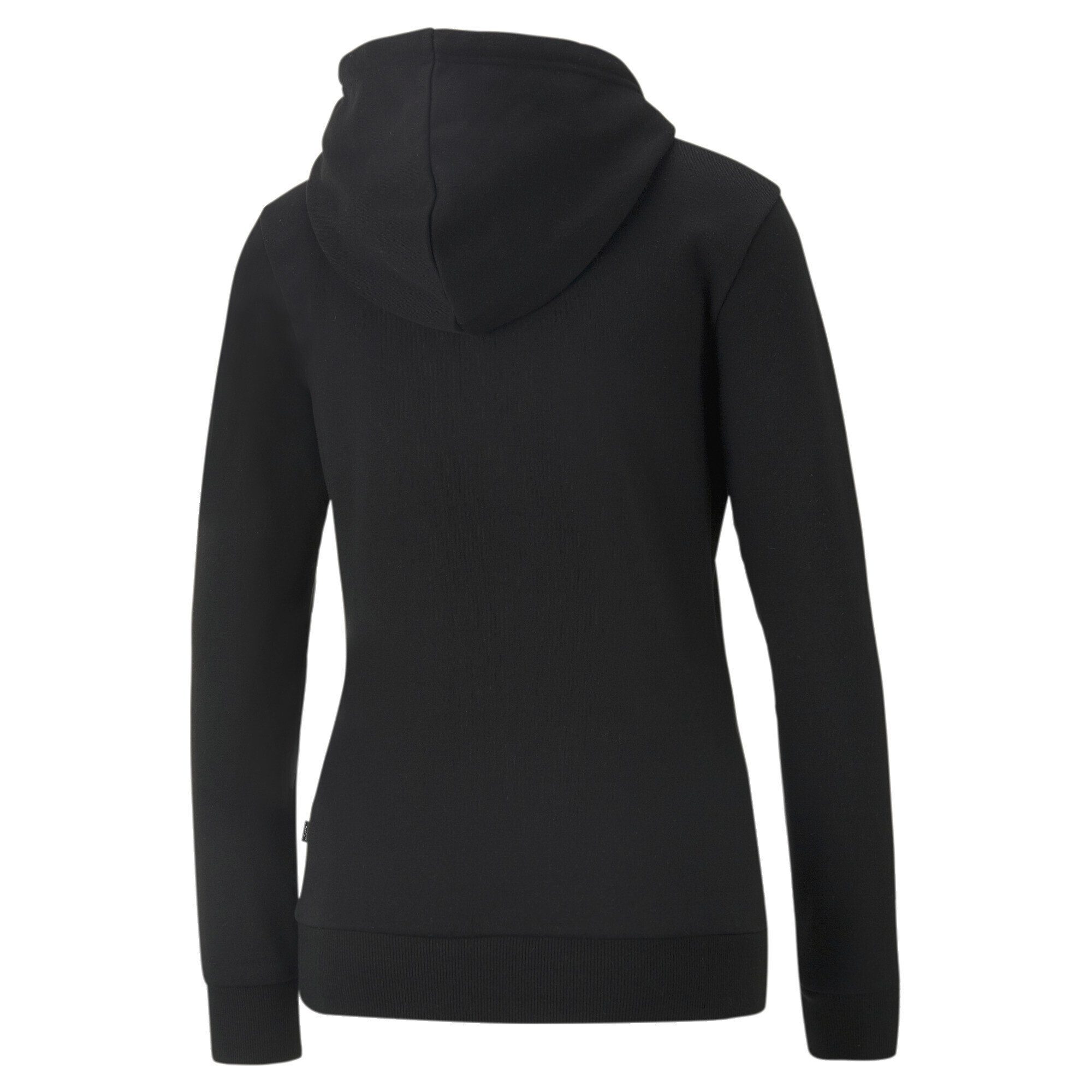 PUMA Sweatshirt Essentials+ Metallic Black Foil Logo Hoodie Damen Gold
