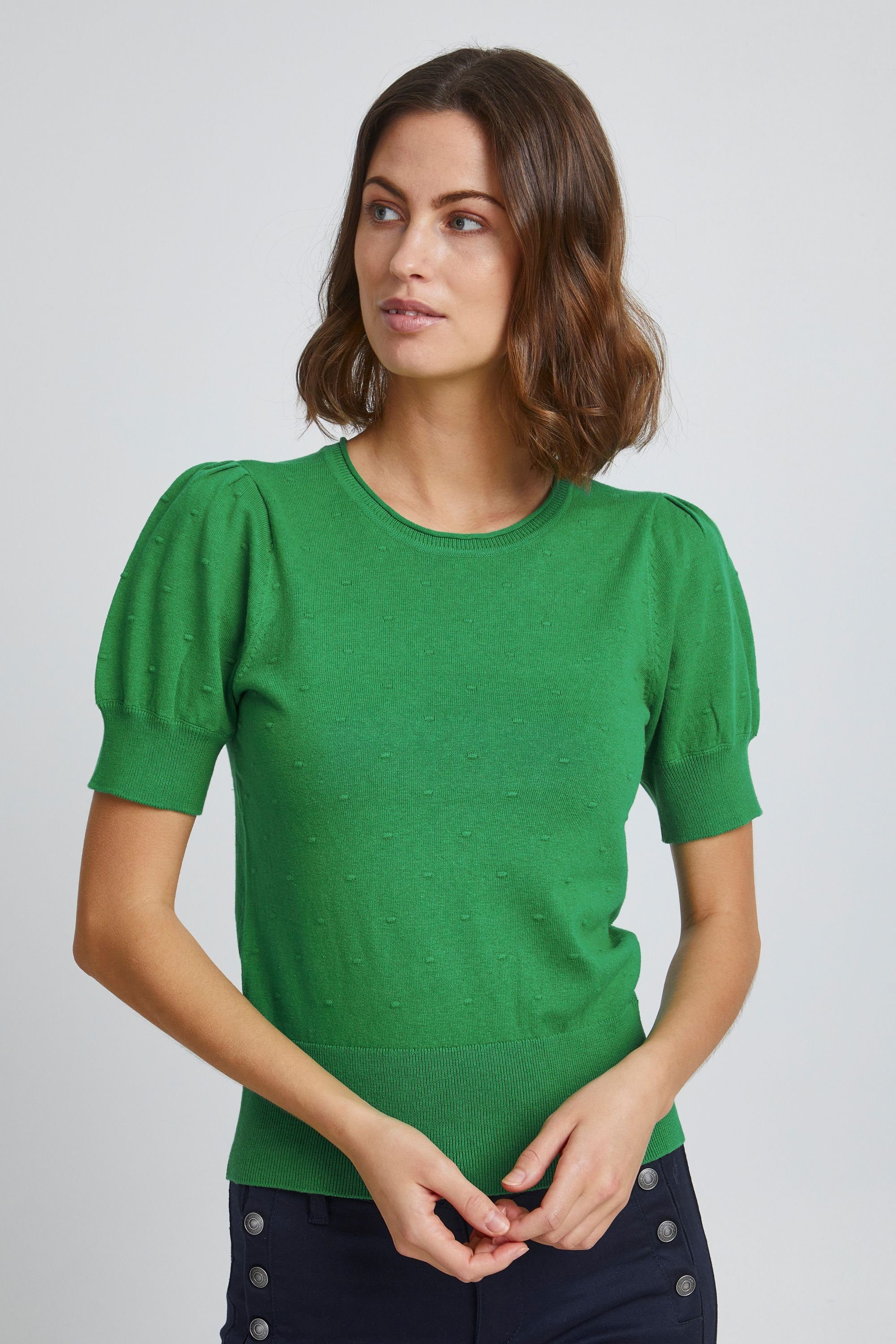 fransa Strickpullover Fransa FRFEGANIC 1 Pullover - 20610368 Jolly Green