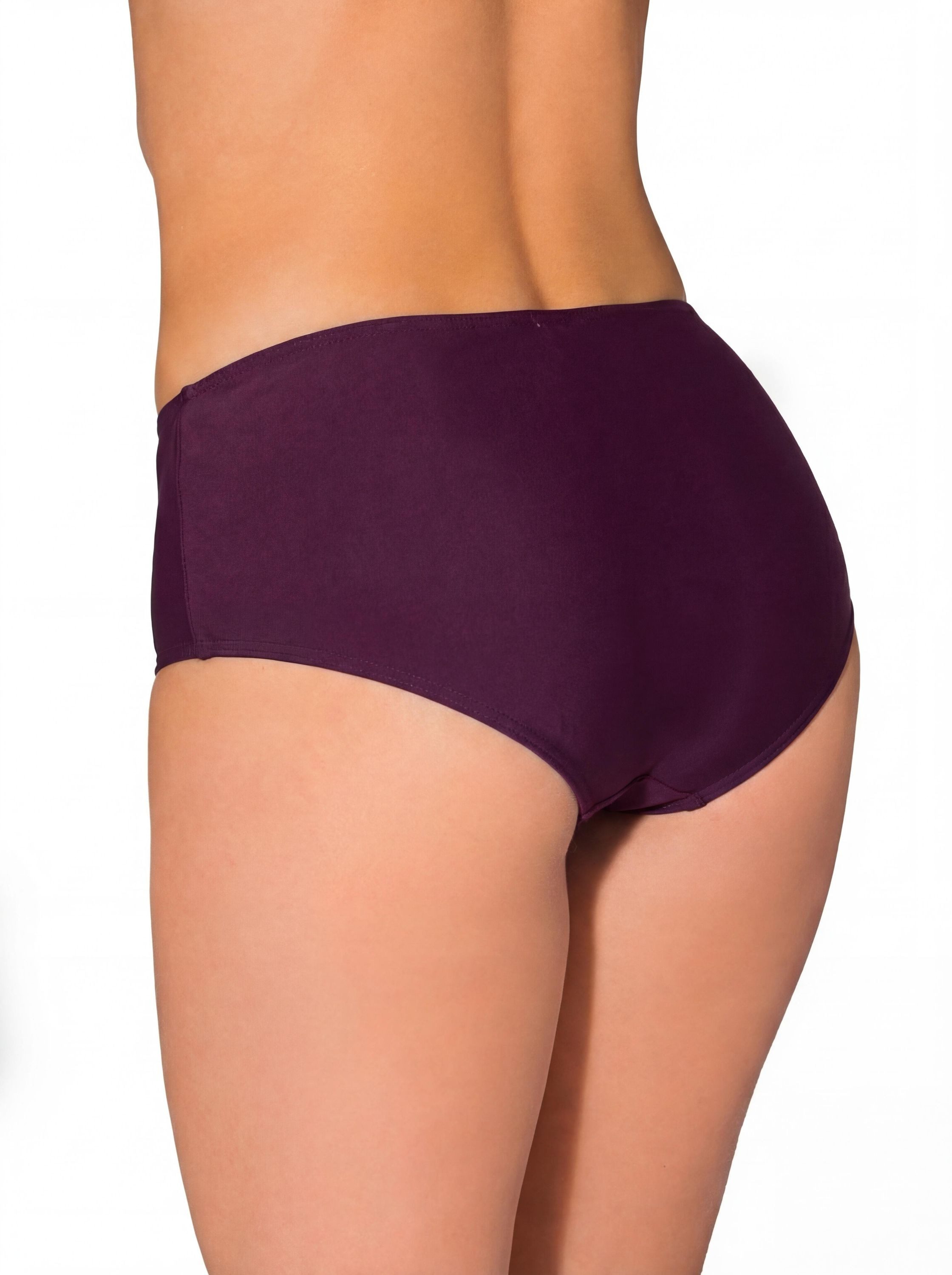 Aquarti Bikini-Hose Aquarti Damen Bikinihose mit Mittelhohem Bund