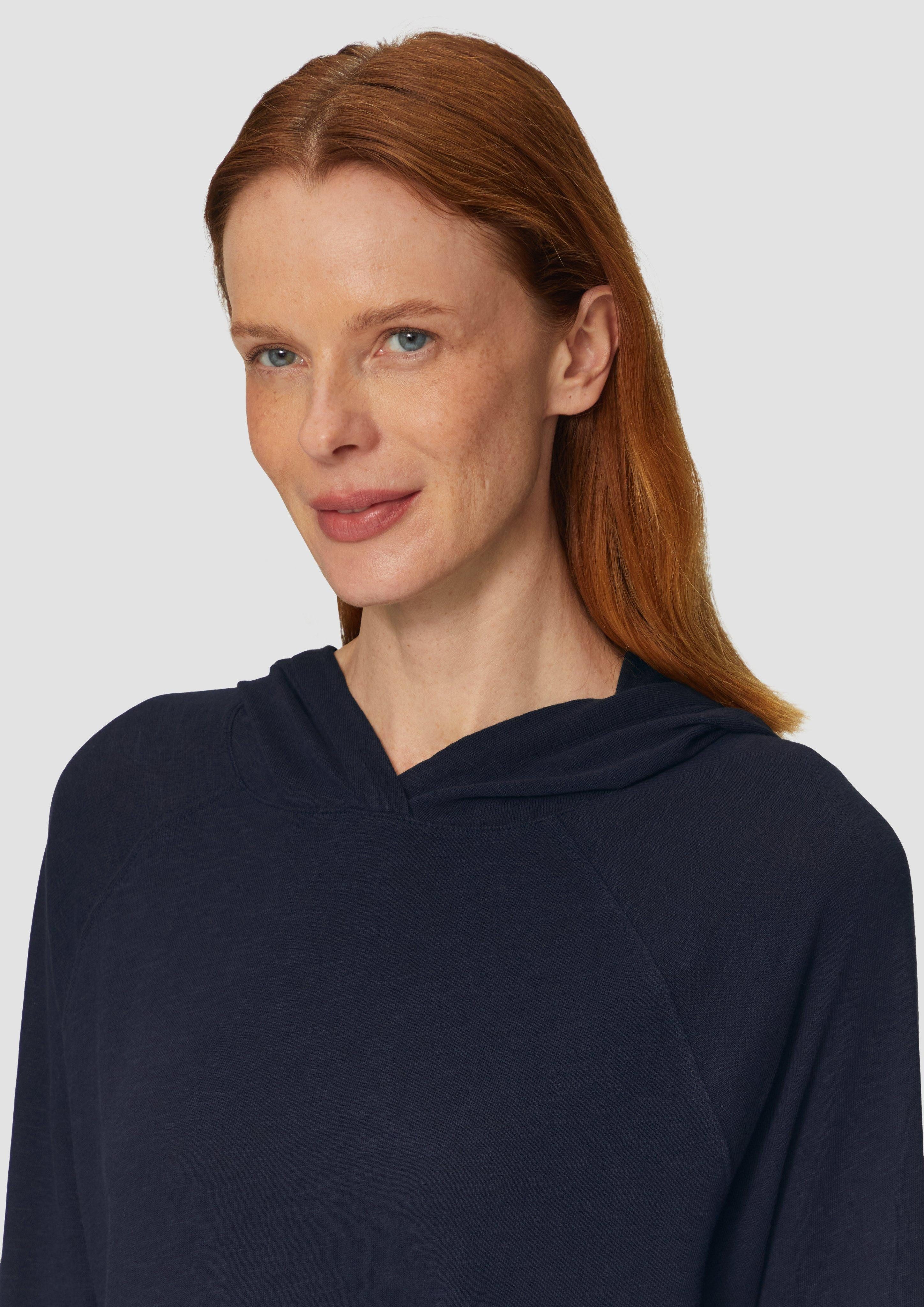 s.Oliver Langarmshirt Weiches Jerseyshirt mit Flammgarnstruktur günstig online kaufen