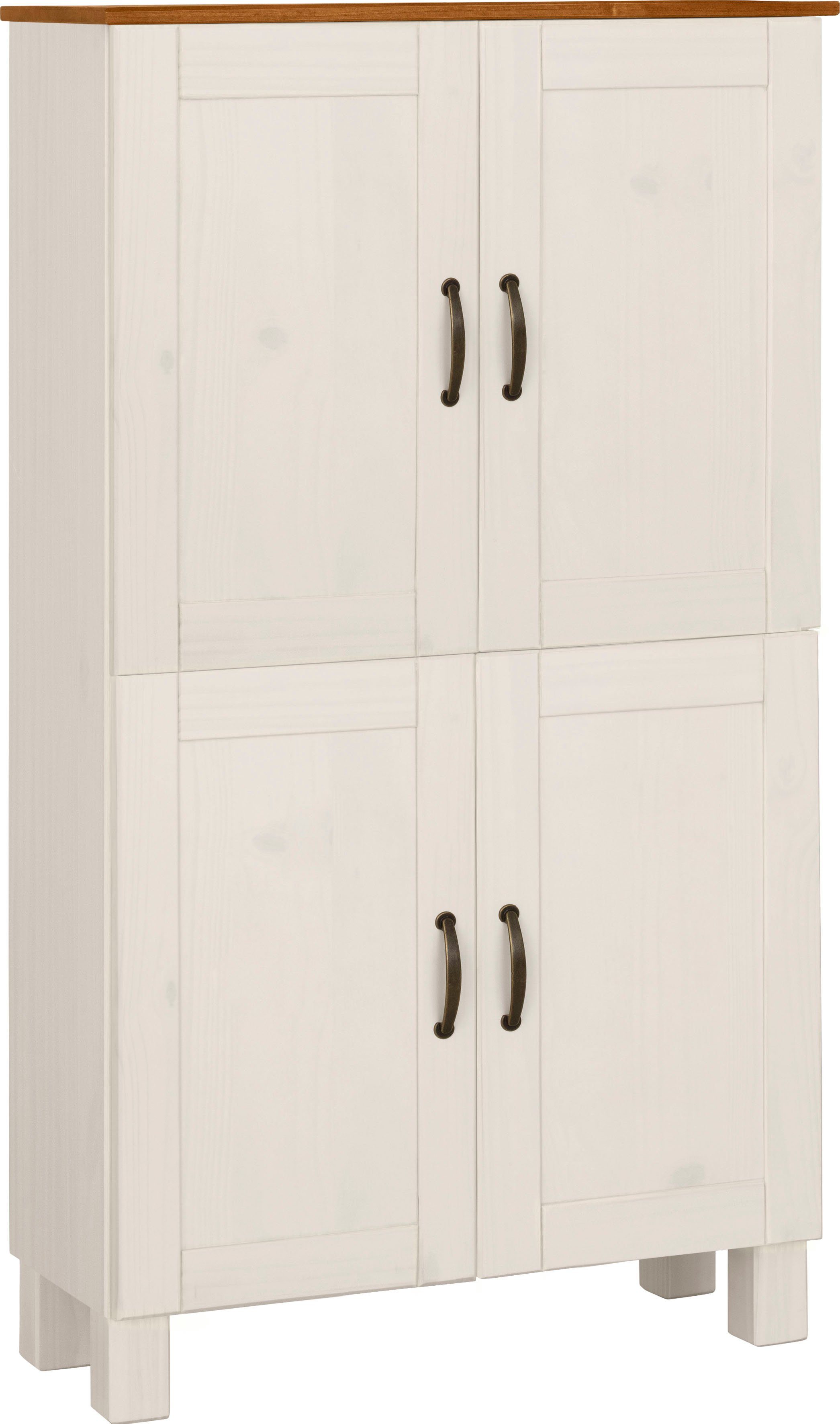 Home affaire Midischrank Rodby FSC®-zertifiziertes Massivholz, Breite 75cm, Höhe 130cm