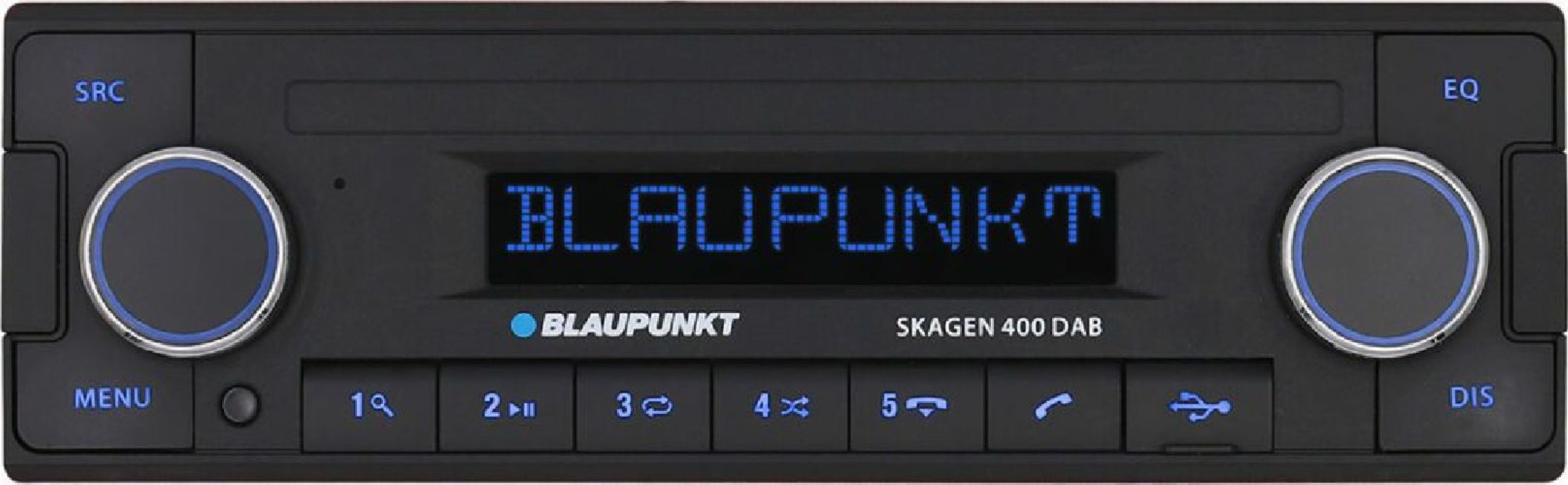 Blaupunkt Skagen 400 DAB DAB Bluetooth 1-DIN Radio MIT DAB und USB Autoradio (RDS, AM/FM Radio, Animiertes Display, 1 DIN)