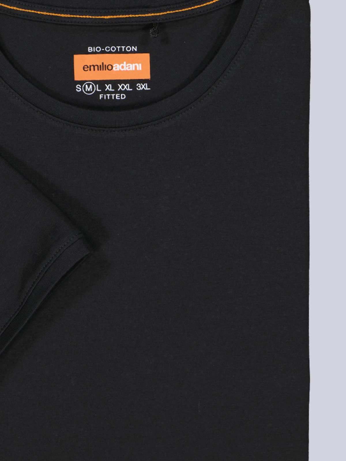 emilio adani T-Shirt Herren T-Shirt "My Favorite", Schwarz