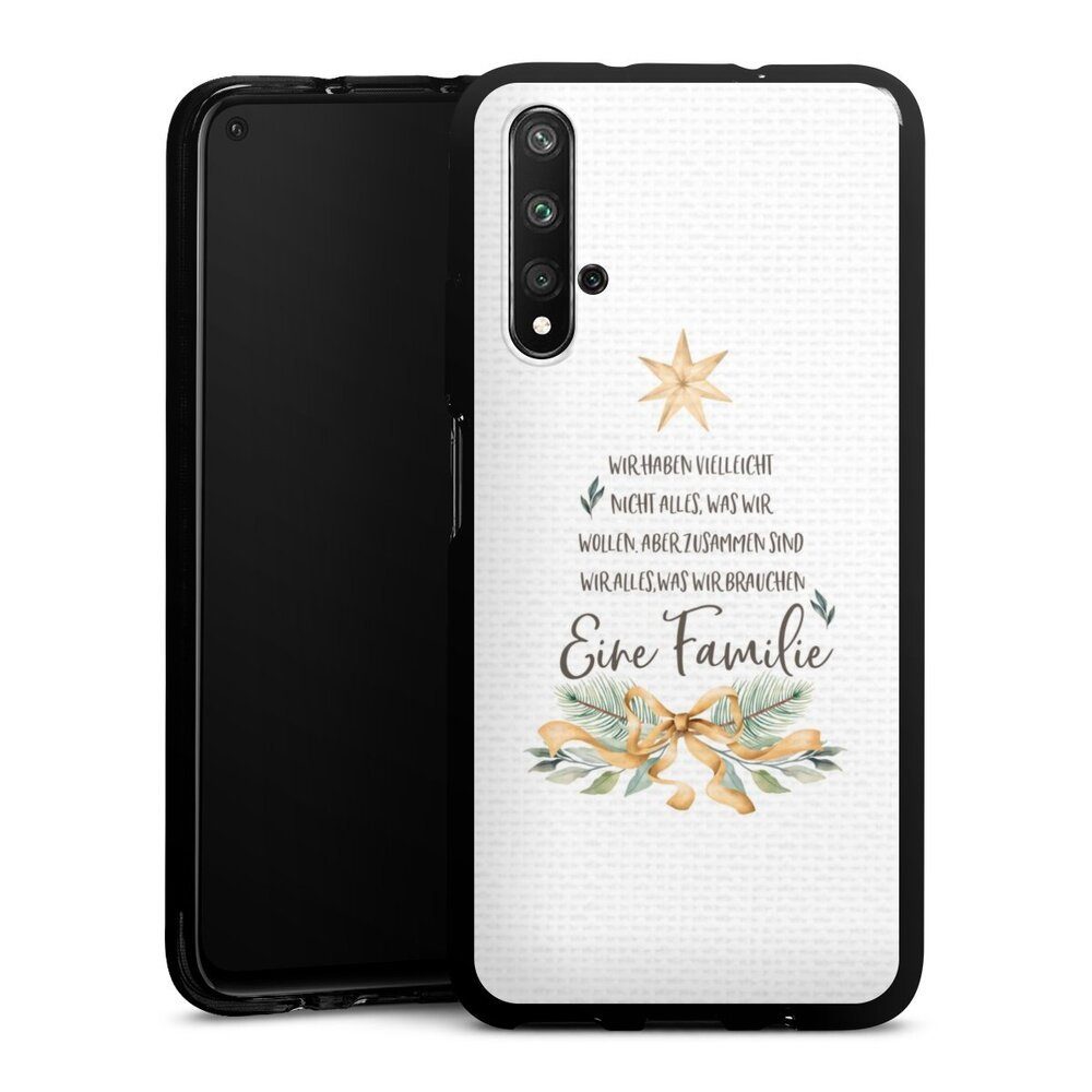 DeinDesign Handyhülle Eine Familie, Huawei Nova 5T Silikon Hülle Bumper Case Handy Schutzhülle