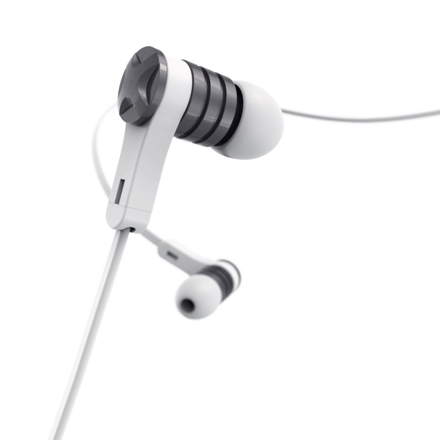 Hama Intense In-Ear Headset 3,5mm Klinke Ohrhörer Smartphone-Headset (Anruffunktion, Mikrofon, Wiedergabe-Steuerung, Lautstärkenreglung, 3,5mm, Mikrofon, Fernbedienung, Silikon-Ohrpolster, 3,5mm Klinken-Stecker)