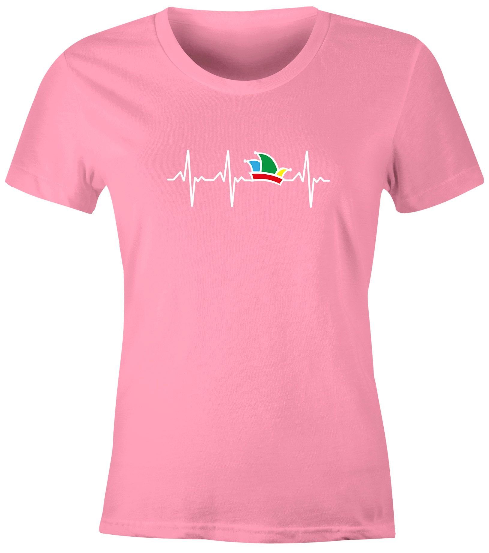 MoonWorks Print-Shirt Damen T-Shirt Fasching Karneval günstig online kaufen