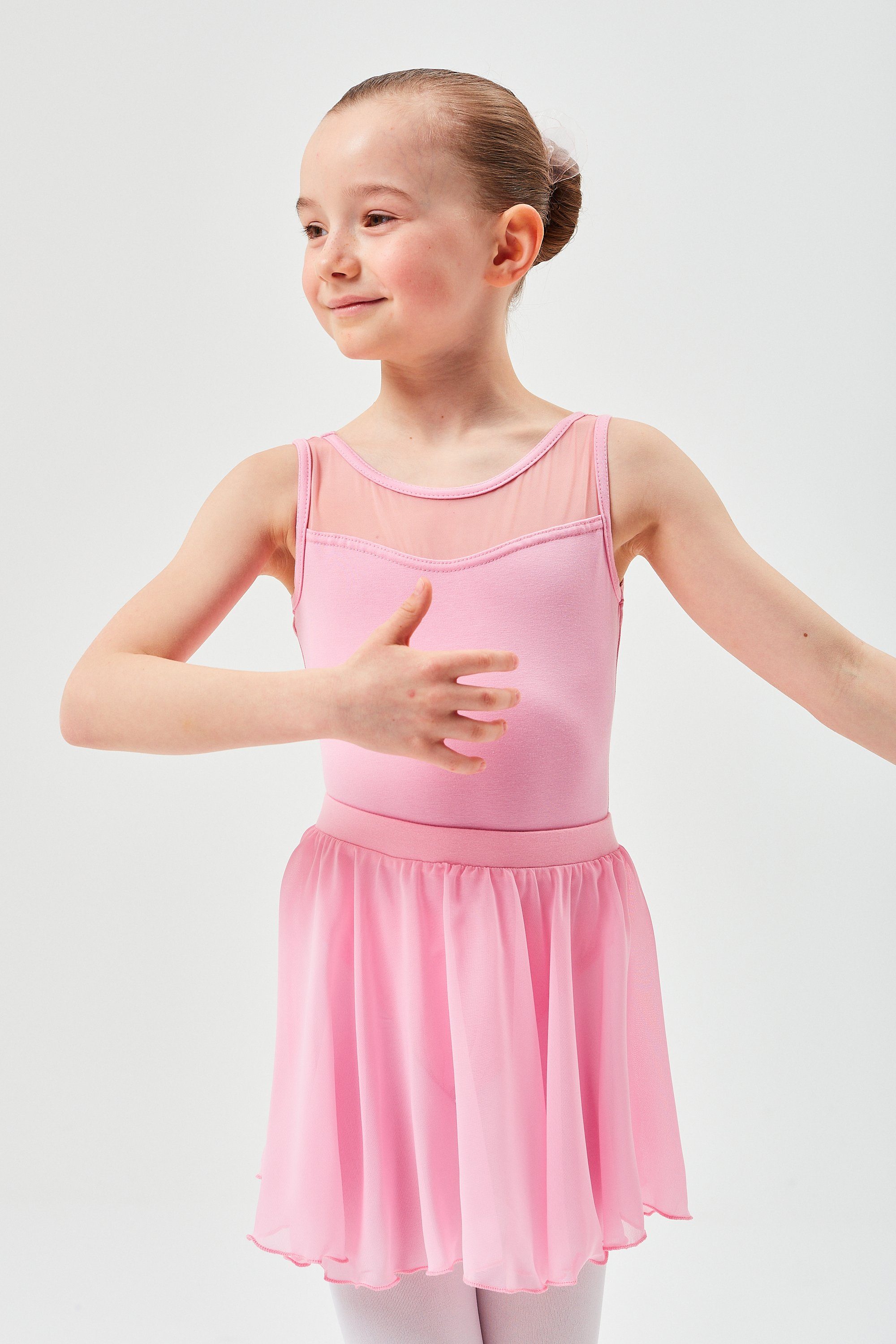 tanzmuster Schlupfrock Ballettrock Eva aus Chiffon Röckchen zum Reinschlüpfen fürs Kinder Ballett