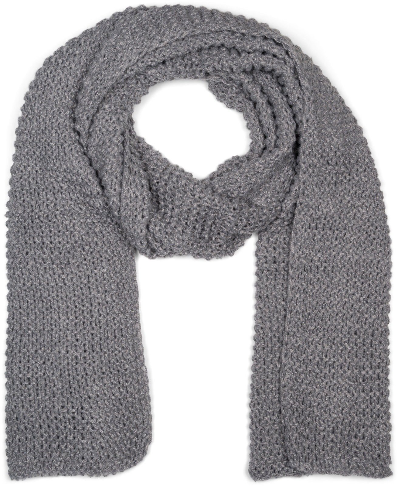 Strickschal Langer Strick Schal mit Wellen Strickmuster