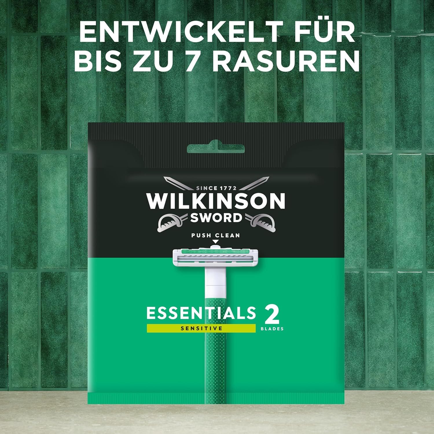 Wilkinson Einwegrasierer 1x WILKINSON Sword Extra Essential 2 Einwegrasierer Sensitive 15tlg., 15-tlg.